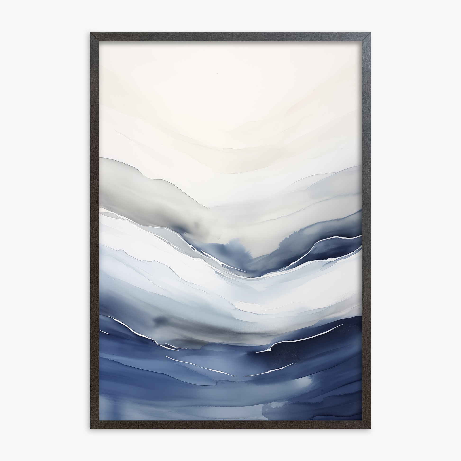 Serene Tides, 70x100cm Framed Poster With Espresso Frame