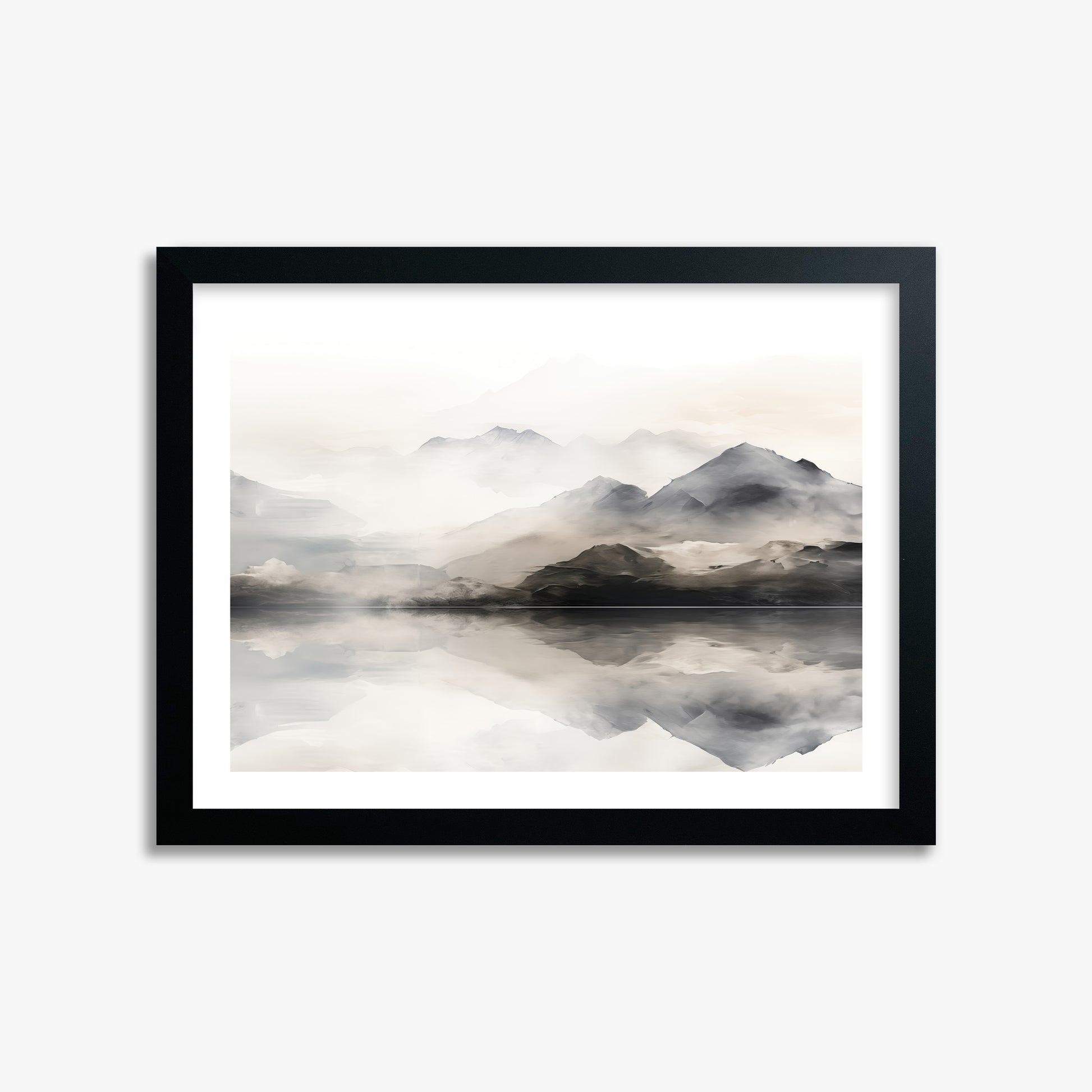 Twin Peaks Mirror, 30x40cm Framed Poster With Black Frame