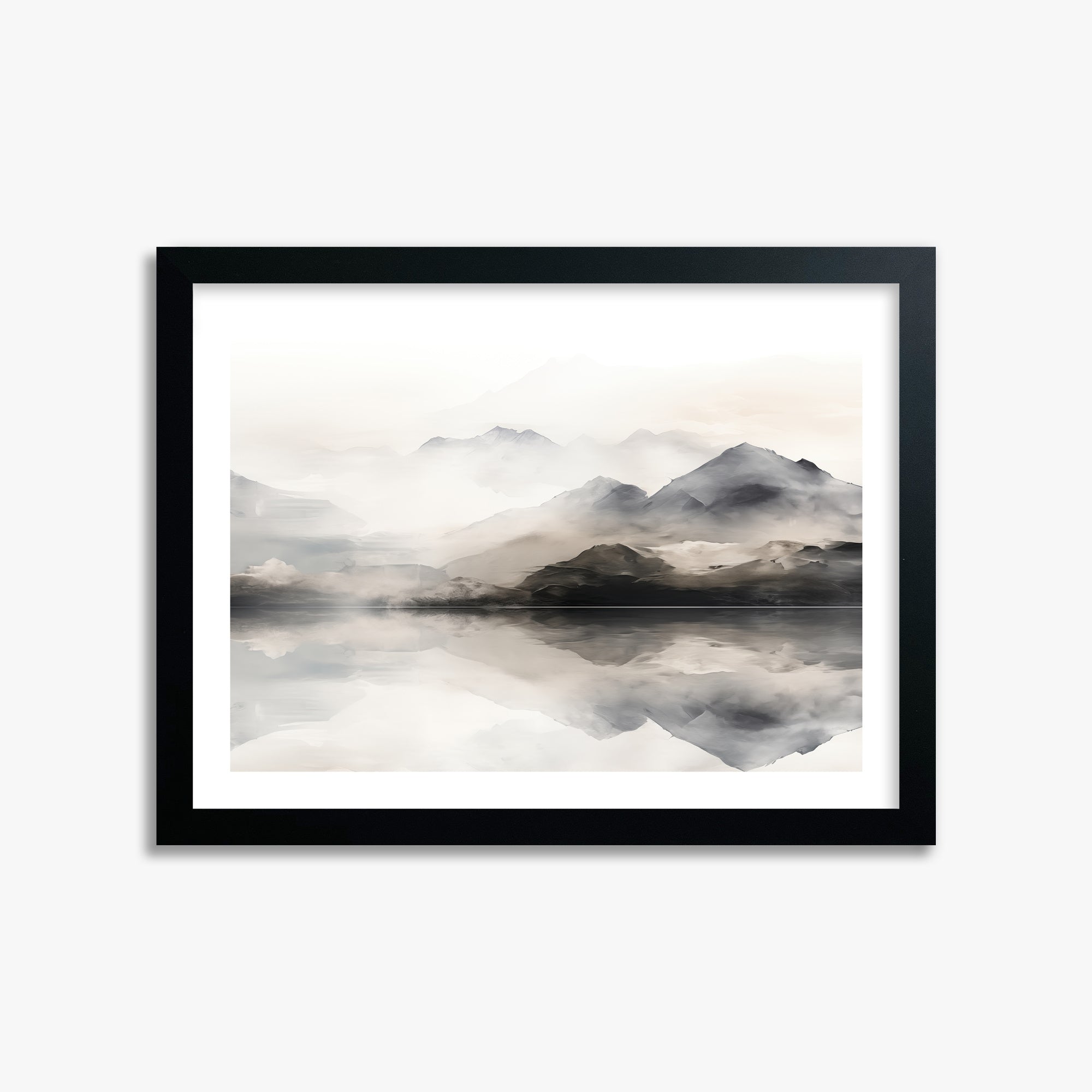Twin Peaks Mirror, 30x40cm Framed Poster With Black Frame