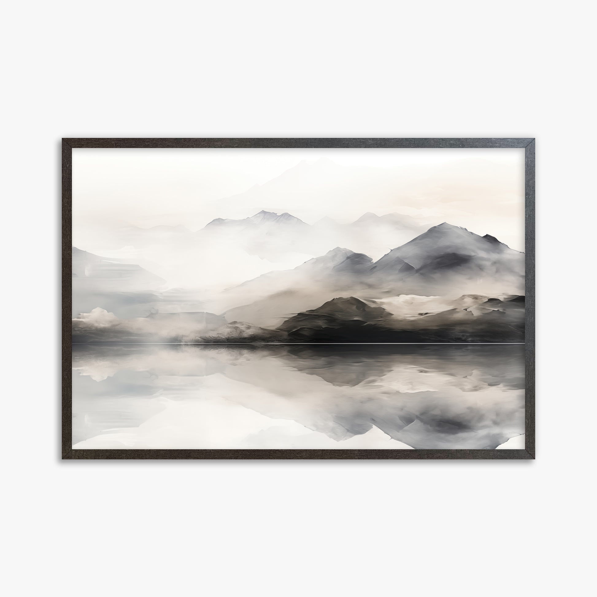 Twin Peaks Mirror, 61x91cm Framed Poster With Espresso Frame