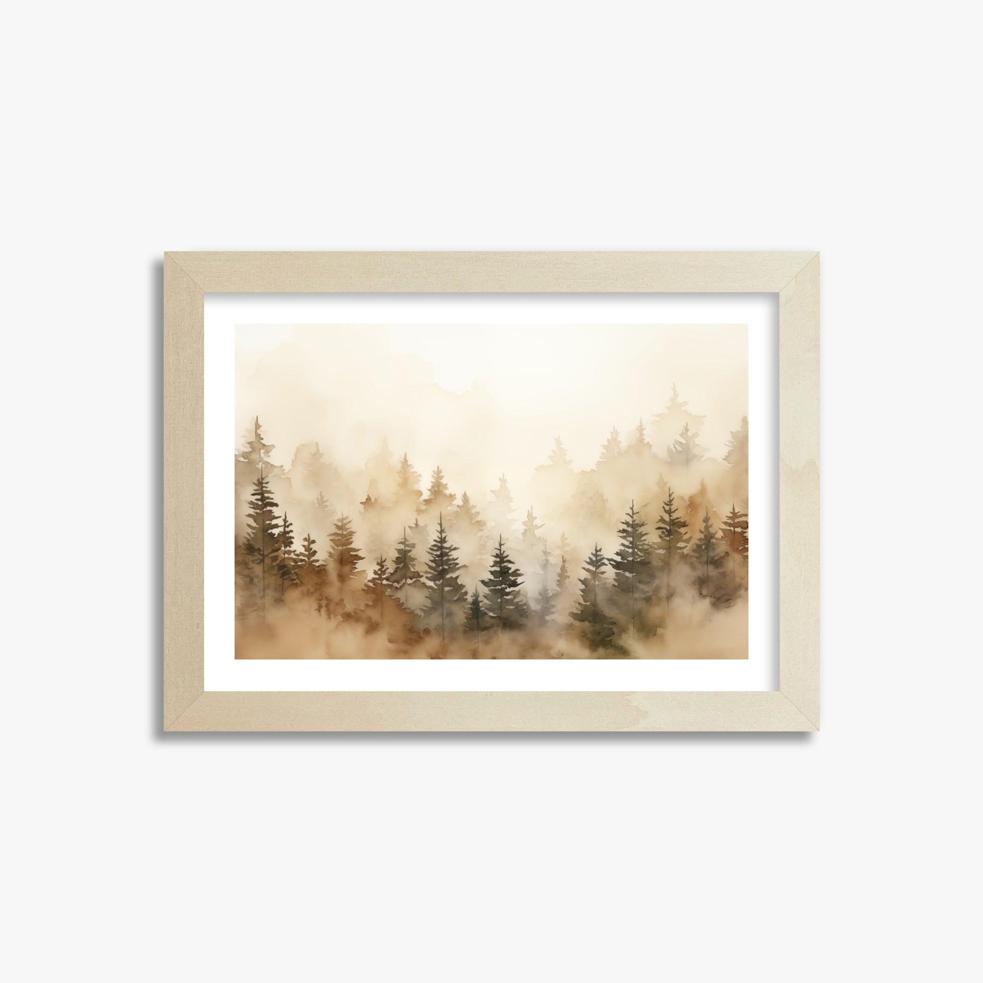 Golden Sylva, 21x30cm Framed Art Reproduction With Lime Wood Frame