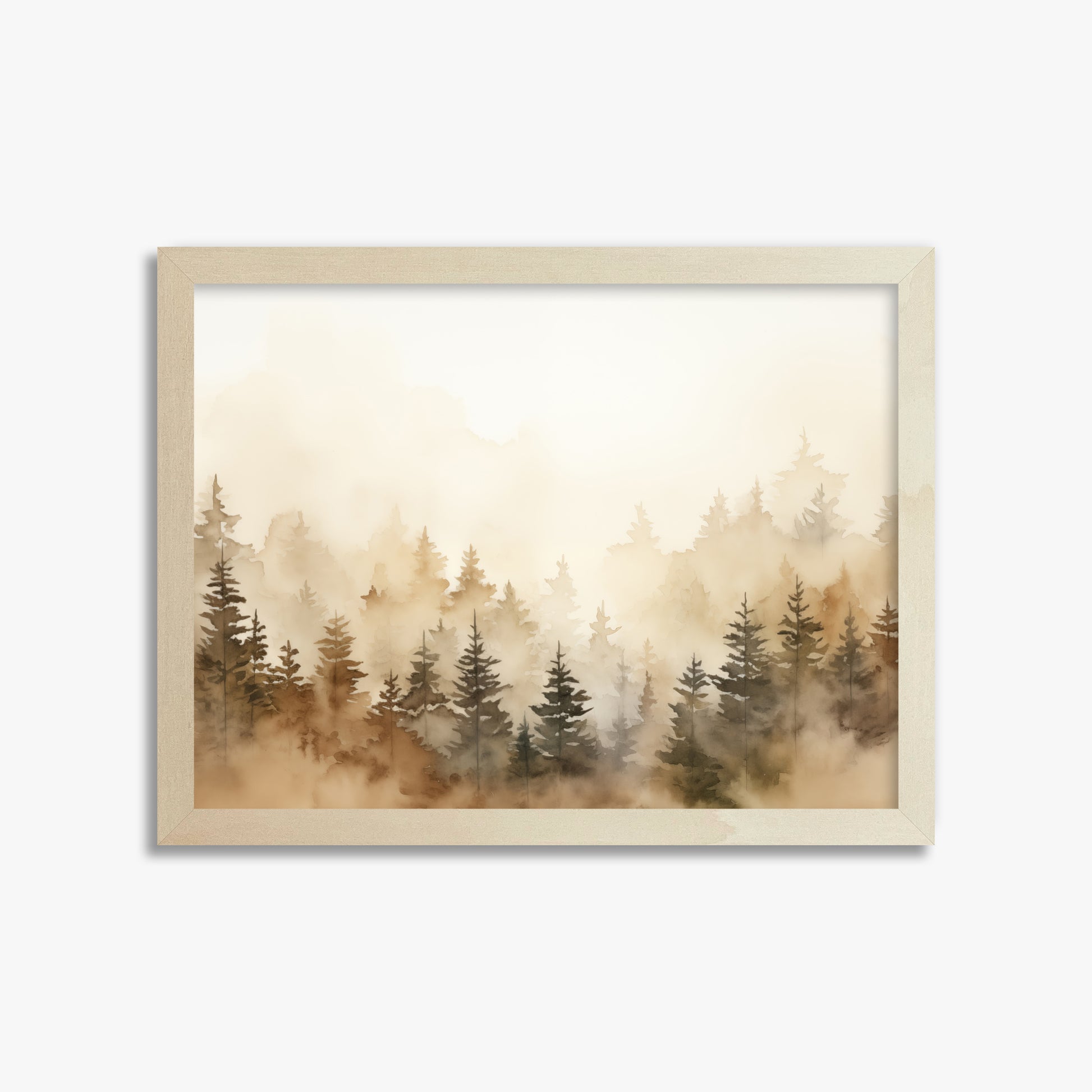 Golden Sylva, 30x40cm Framed Art Reproduction With Lime Wood Frame