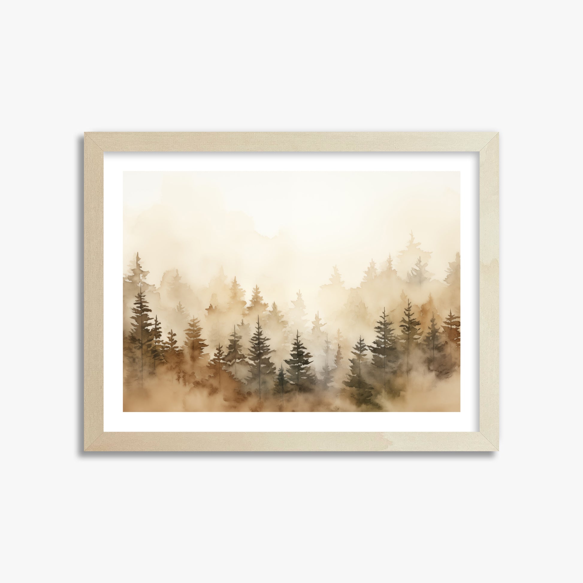 Golden Sylva, 30x40cm Framed Art Reproduction With Lime Wood Frame