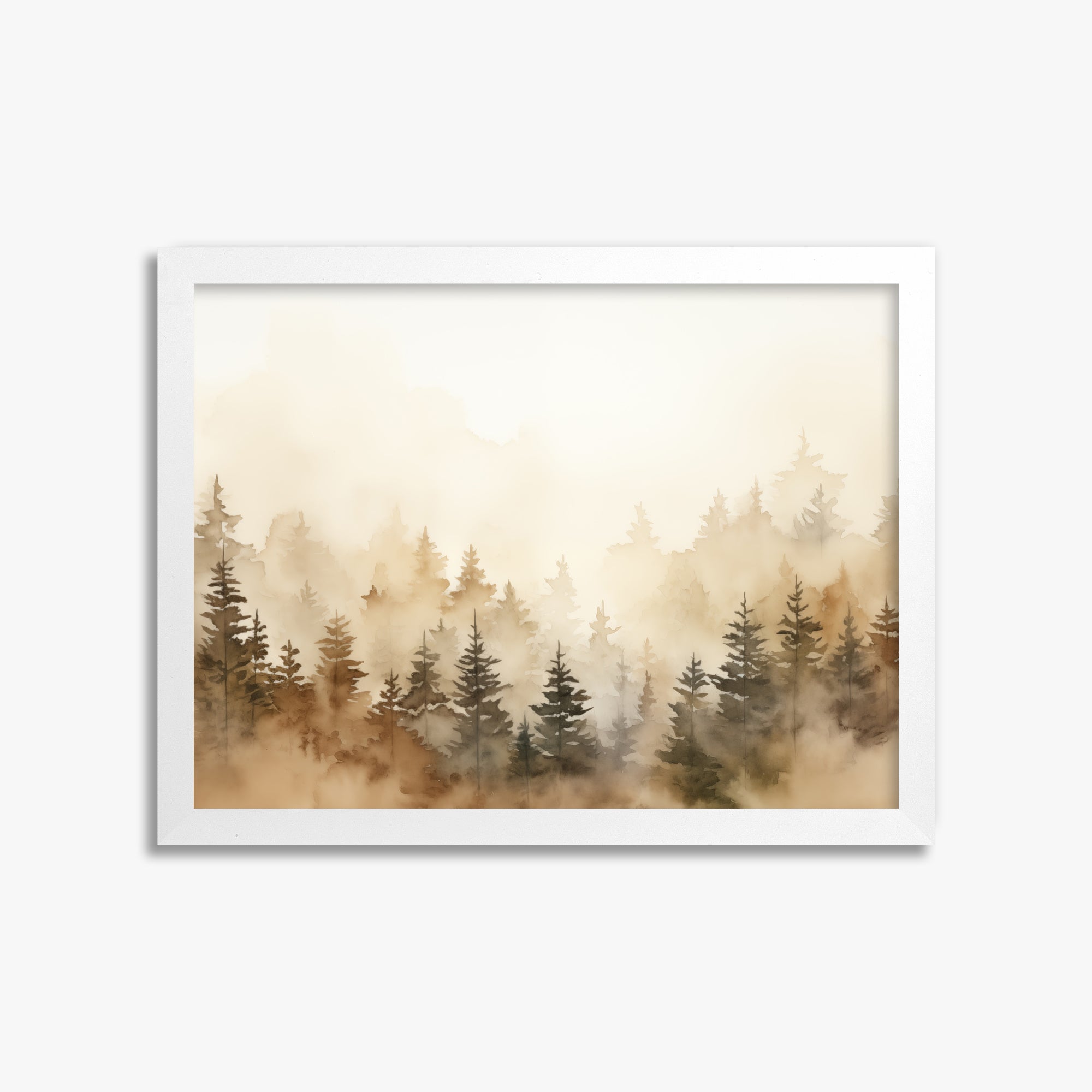 Golden Sylva, 30x40cm Framed Poster With White Frame