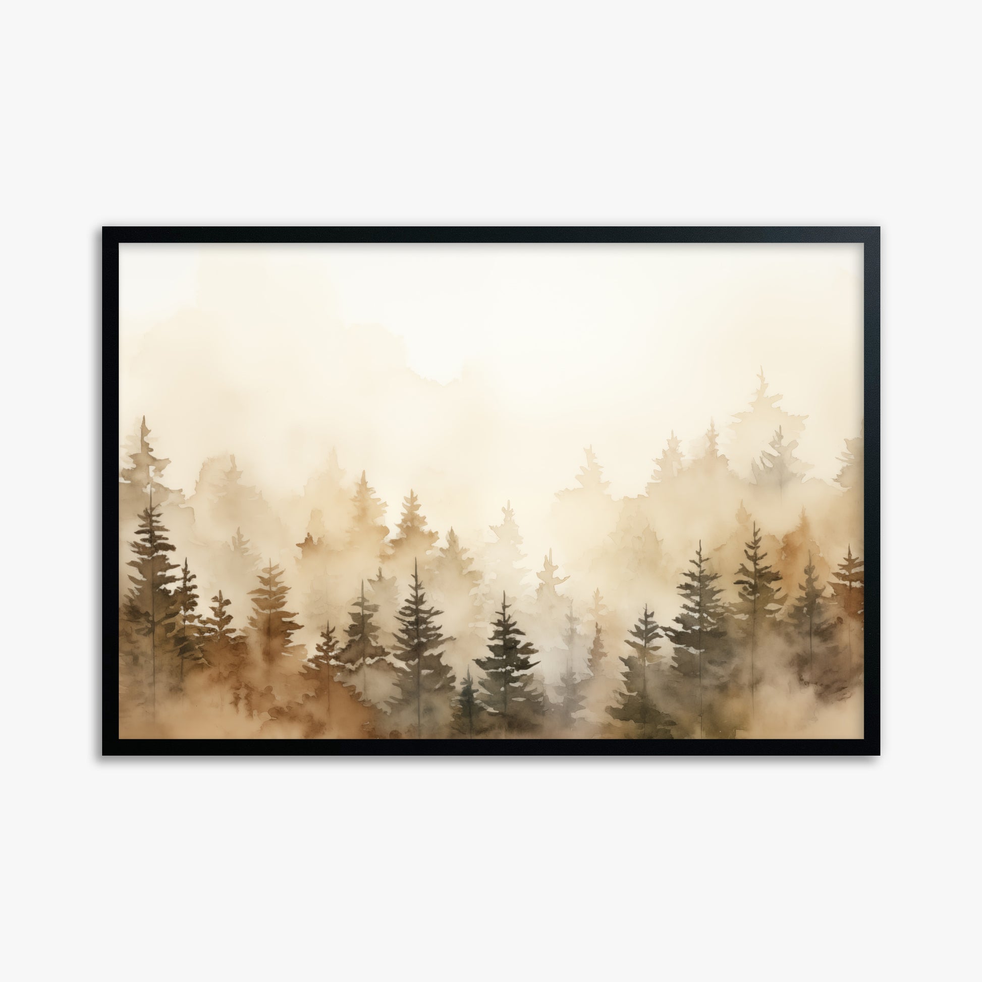 Golden Sylva, 61x91cm Framed Poster With Black Frame
