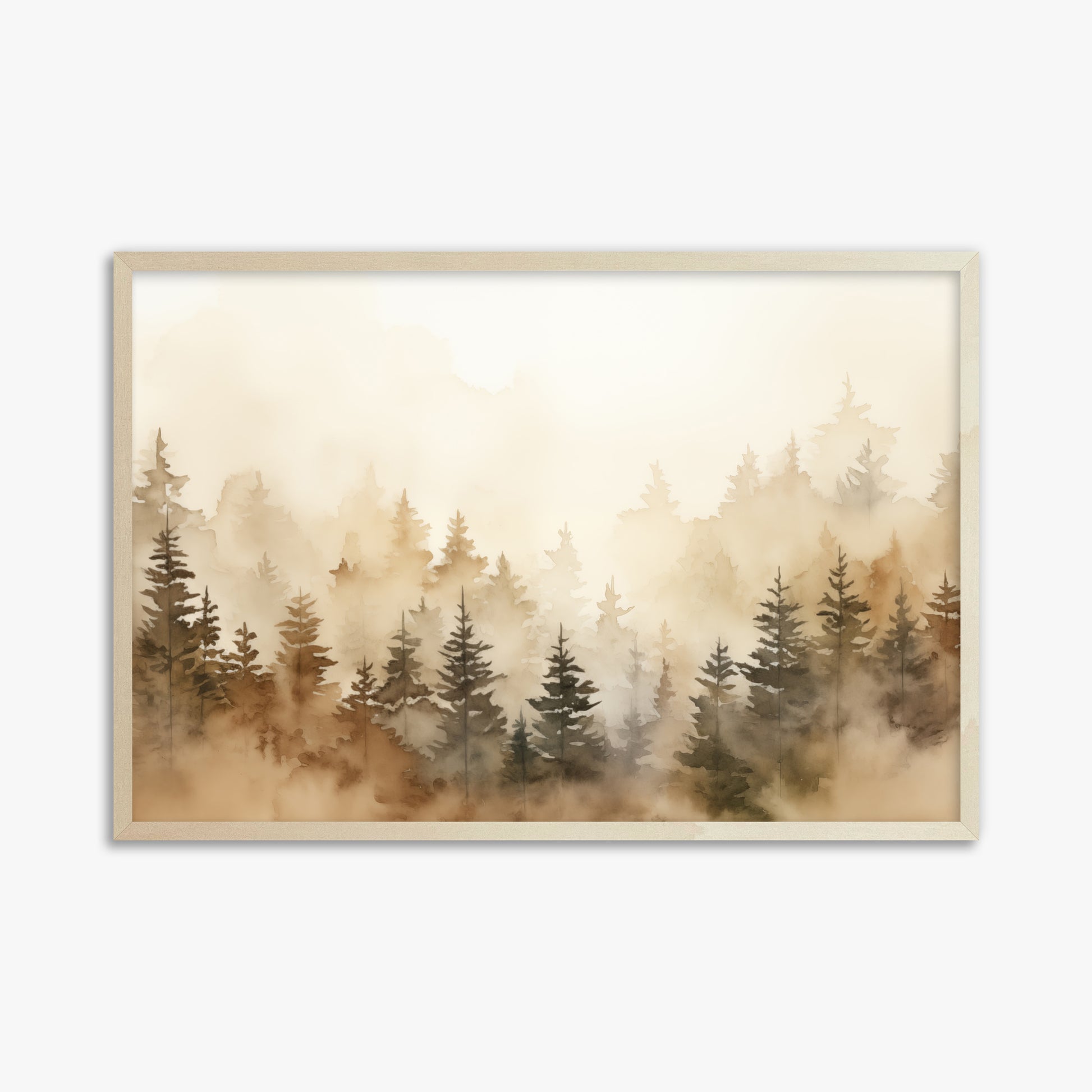 Golden Sylva, 61x91cm Framed Art Reproduction With Lime Wood Frame