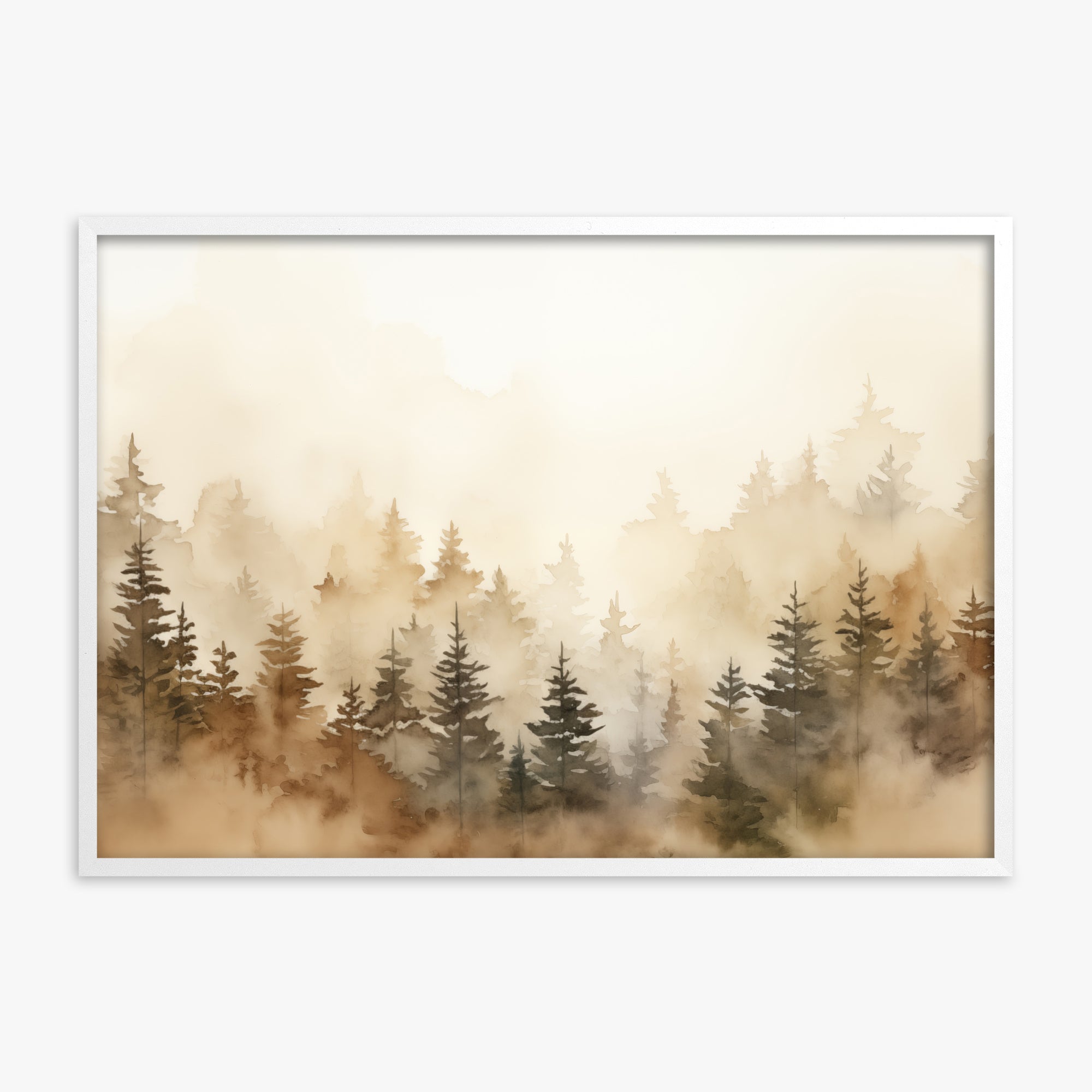 Golden Sylva, White Framed Poster With White Frame