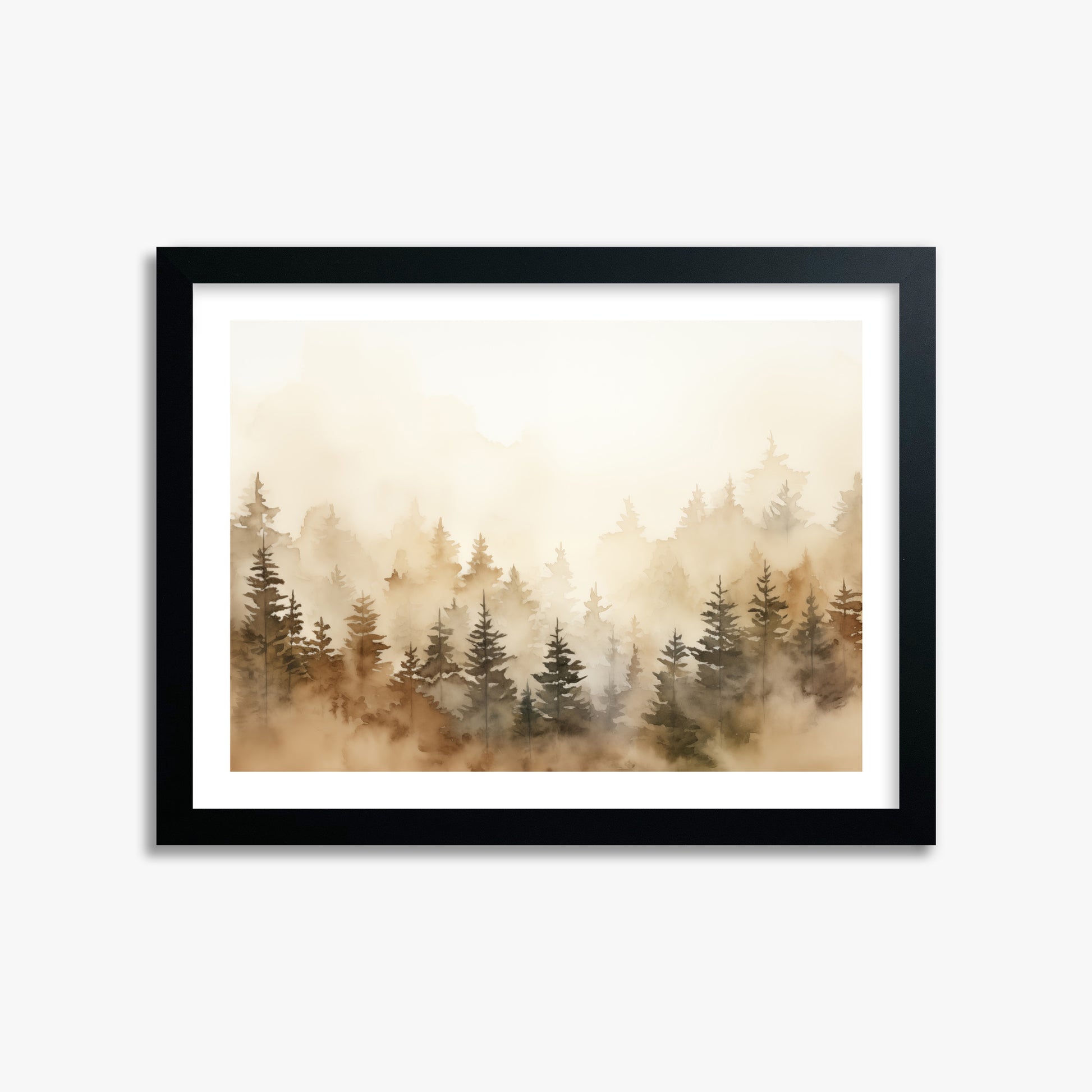 Golden Sylva, 30x40cm Black Framed Art Reproduction