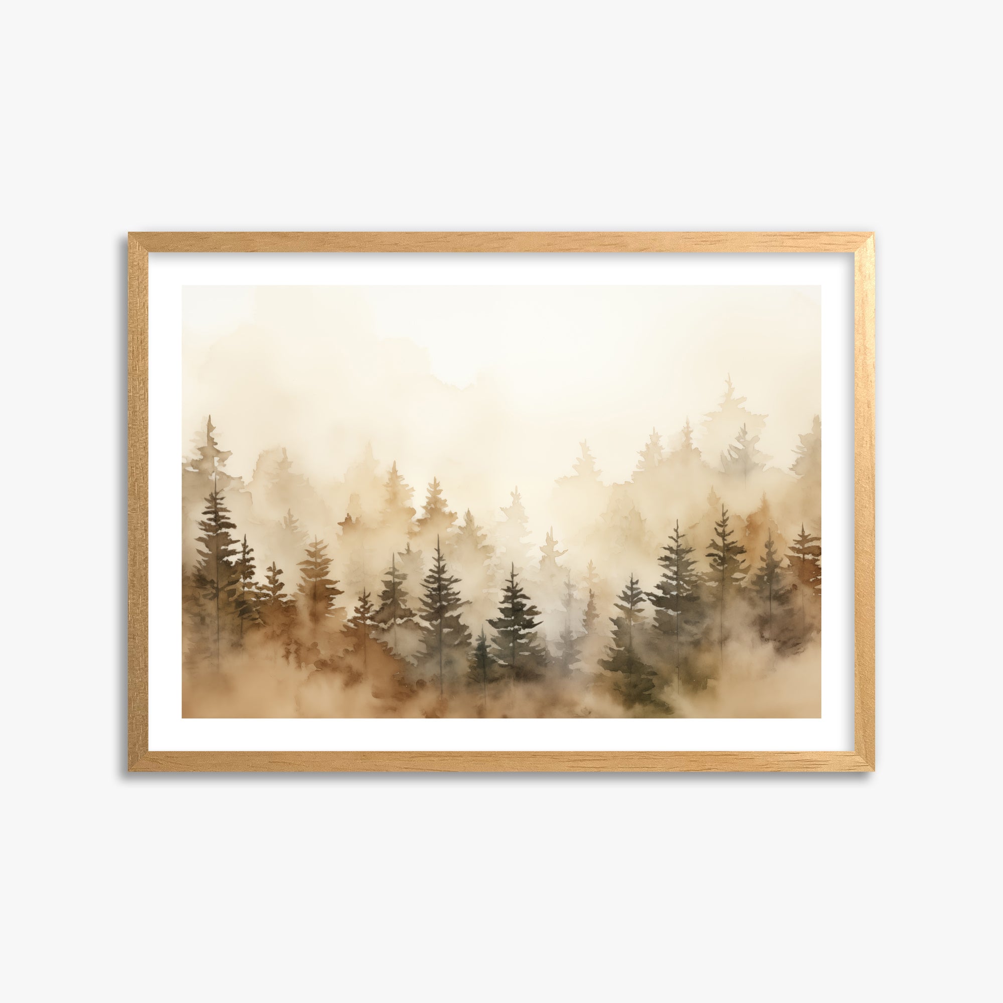 Golden Sylva, 50x70cm Oak Framed Art Reproduction