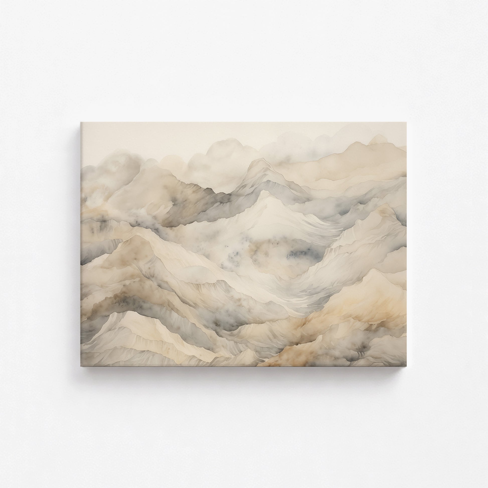 Hazy Crags, 40x30cm Satin Canvas Poster