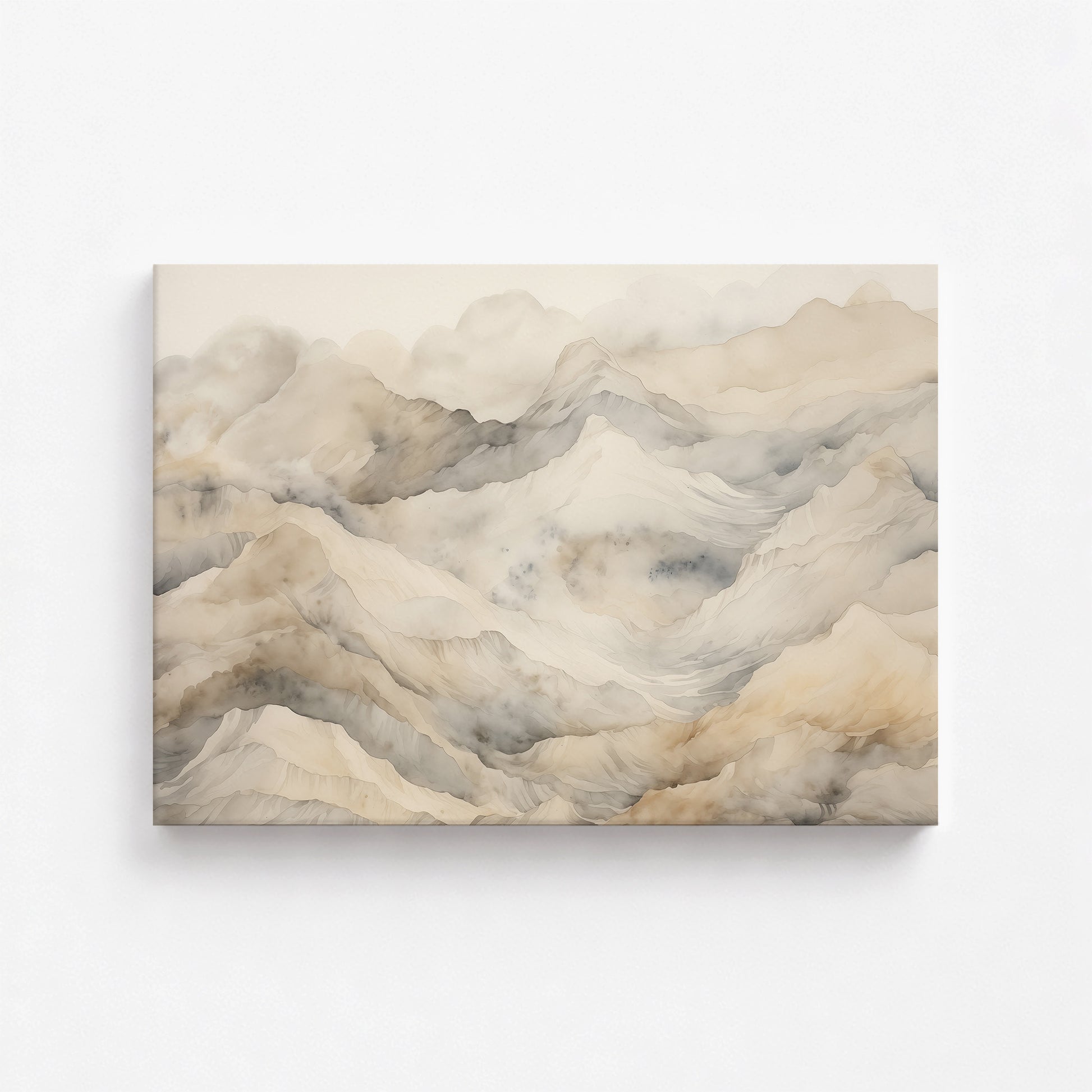 Hazy Crags, 70x50cm Satin Canvas Poster