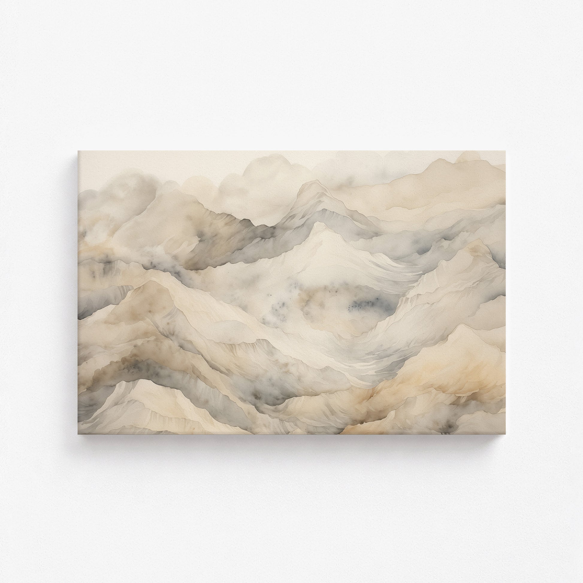 Hazy Crags, 90x60cm Satin Canvas Poster
