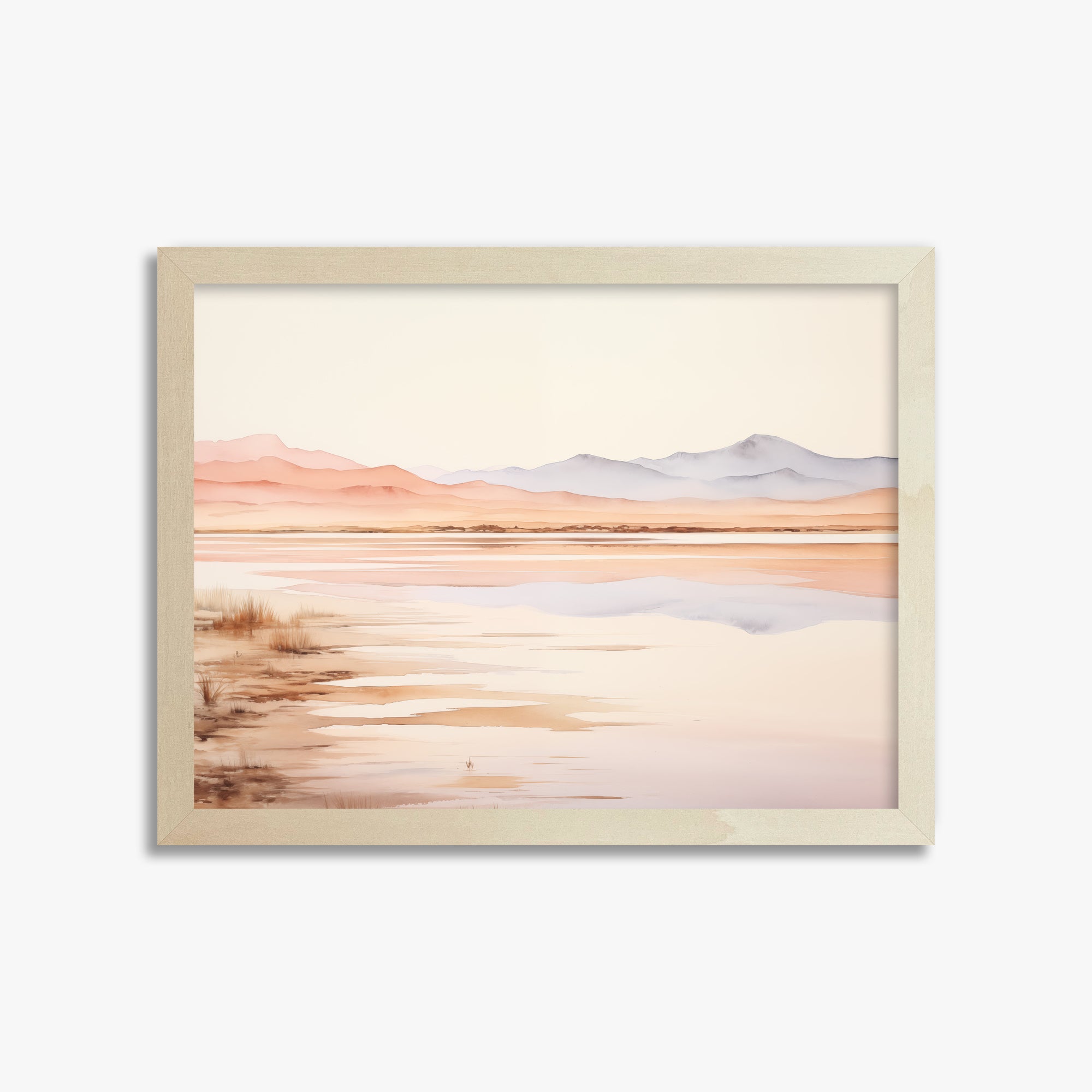 Desert Mirage Dawn, 30x40cm Framed Poster With Lime Wood Frame