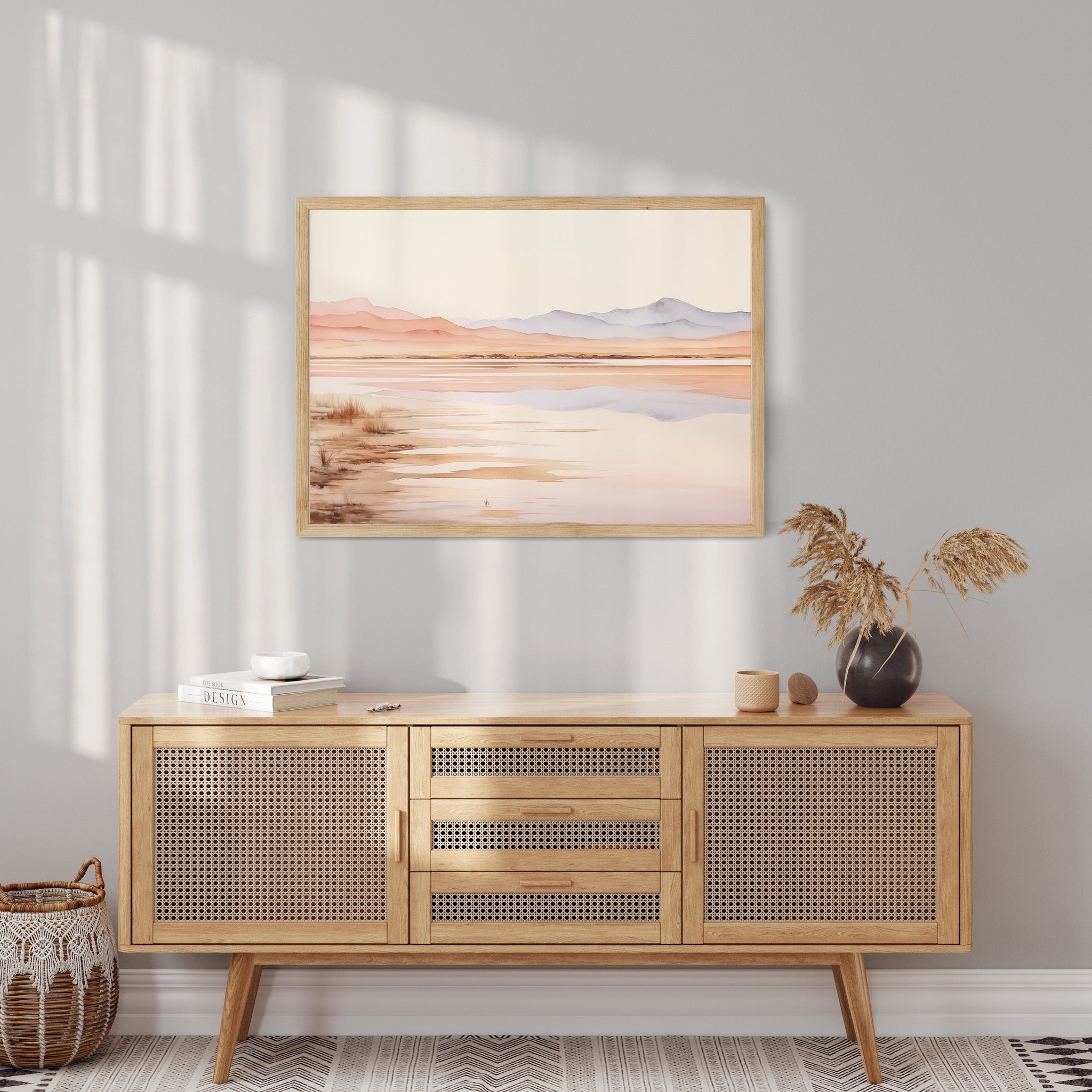 Design Concept No. 10 for Desert Mirage Dawn Modern Poster Art