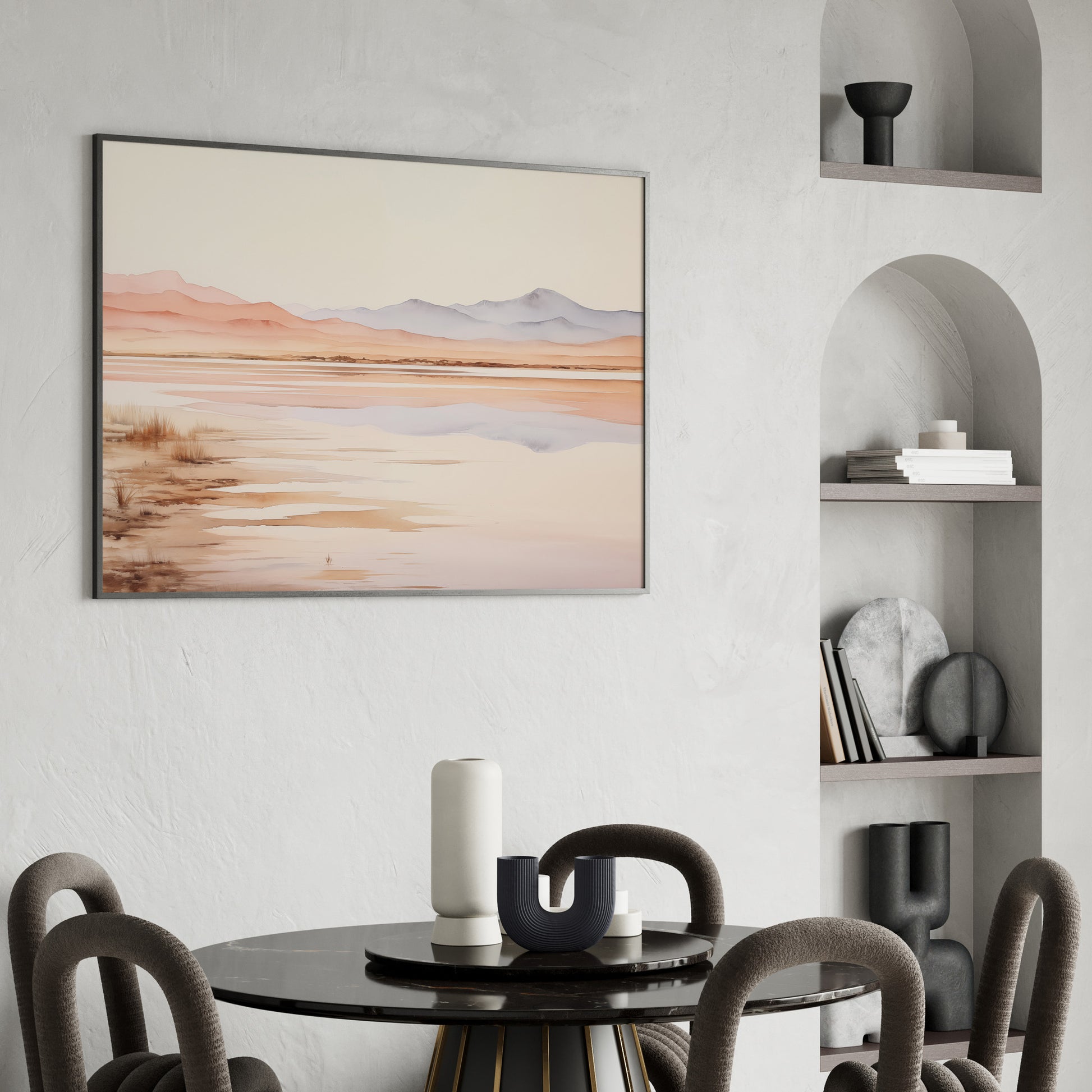 Design Concept No. 26 for Desert Mirage Dawn Modern Poster Art