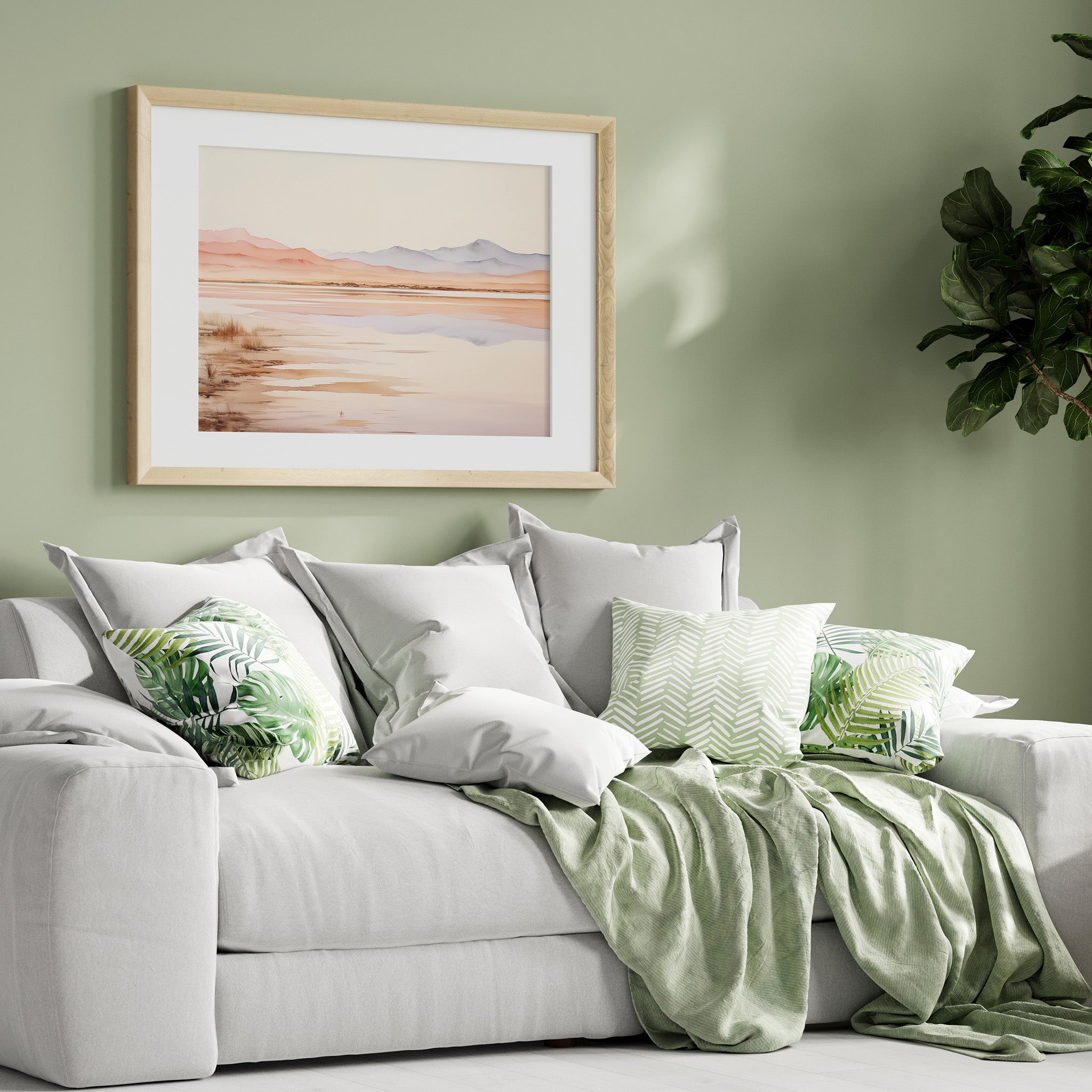 Design Concept No. 31 for Desert Mirage Dawn Modern Poster Art