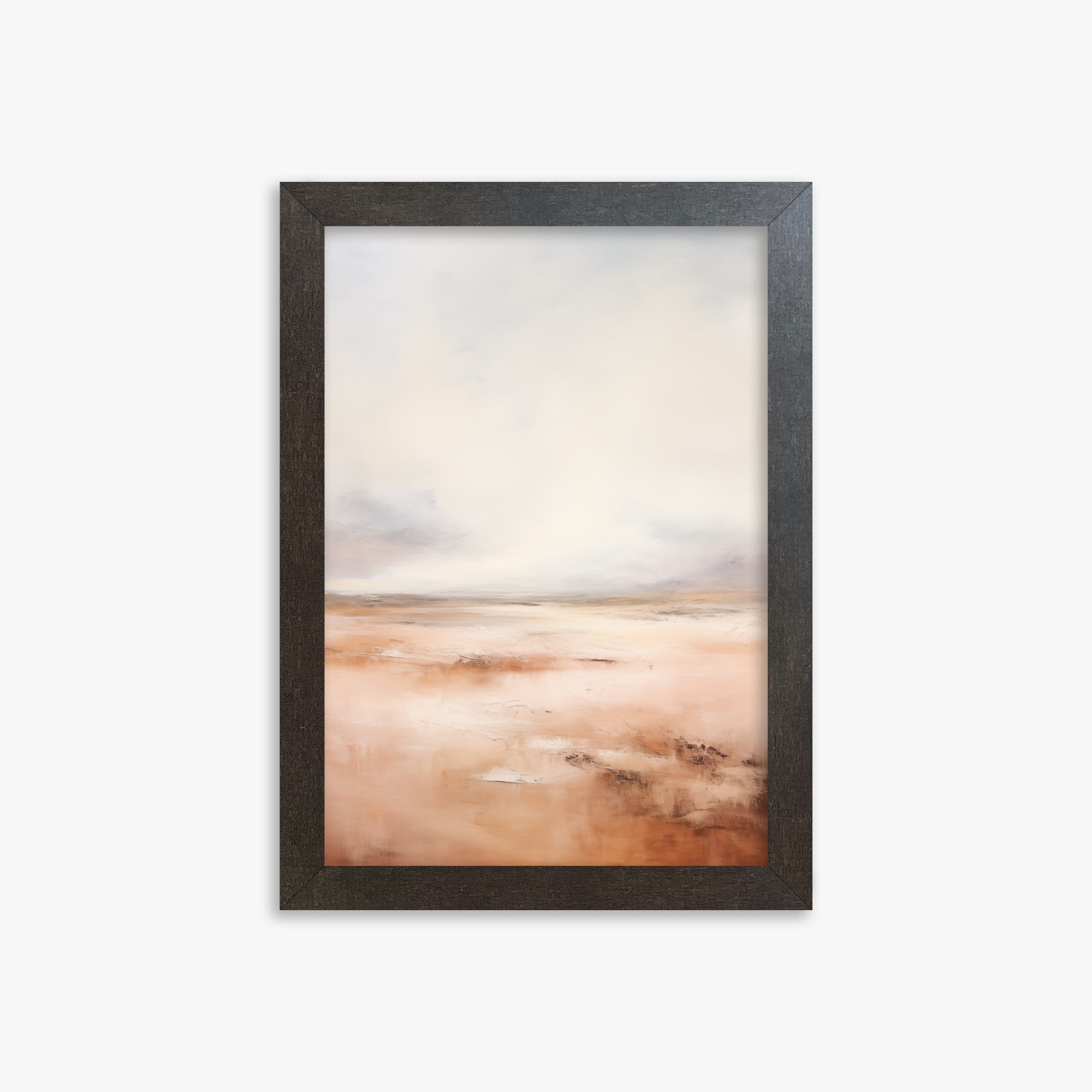 Tranquil Desert Dawn, 21x30cm Framed Poster With Espresso Frame