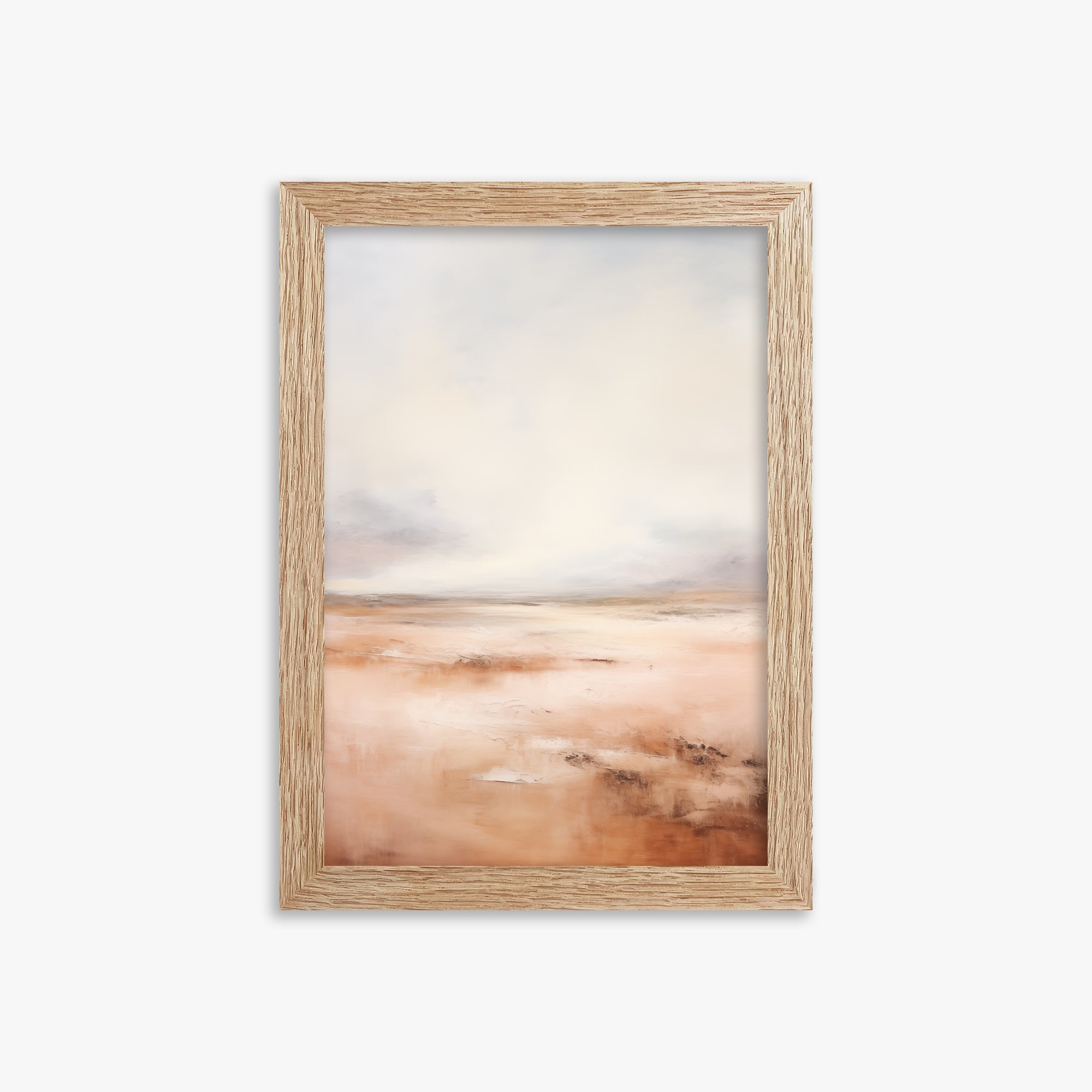 Tranquil Desert Dawn, 21x30cm Framed Poster With Raw Oak Frame