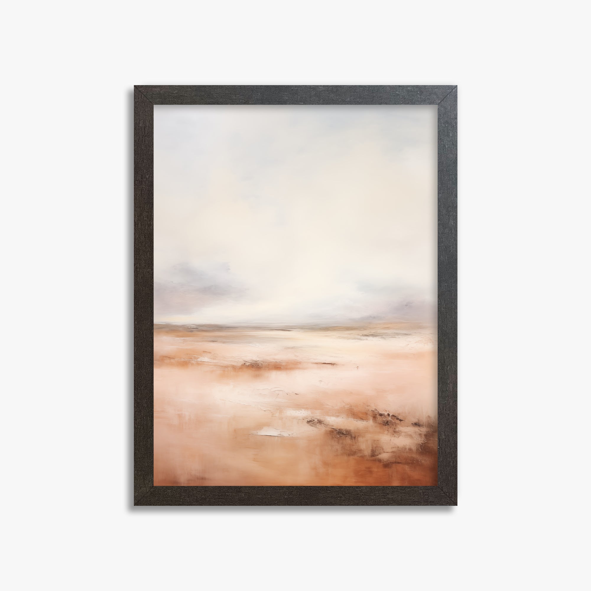 Tranquil Desert Dawn, 30x40cm Framed Poster With Espresso Frame