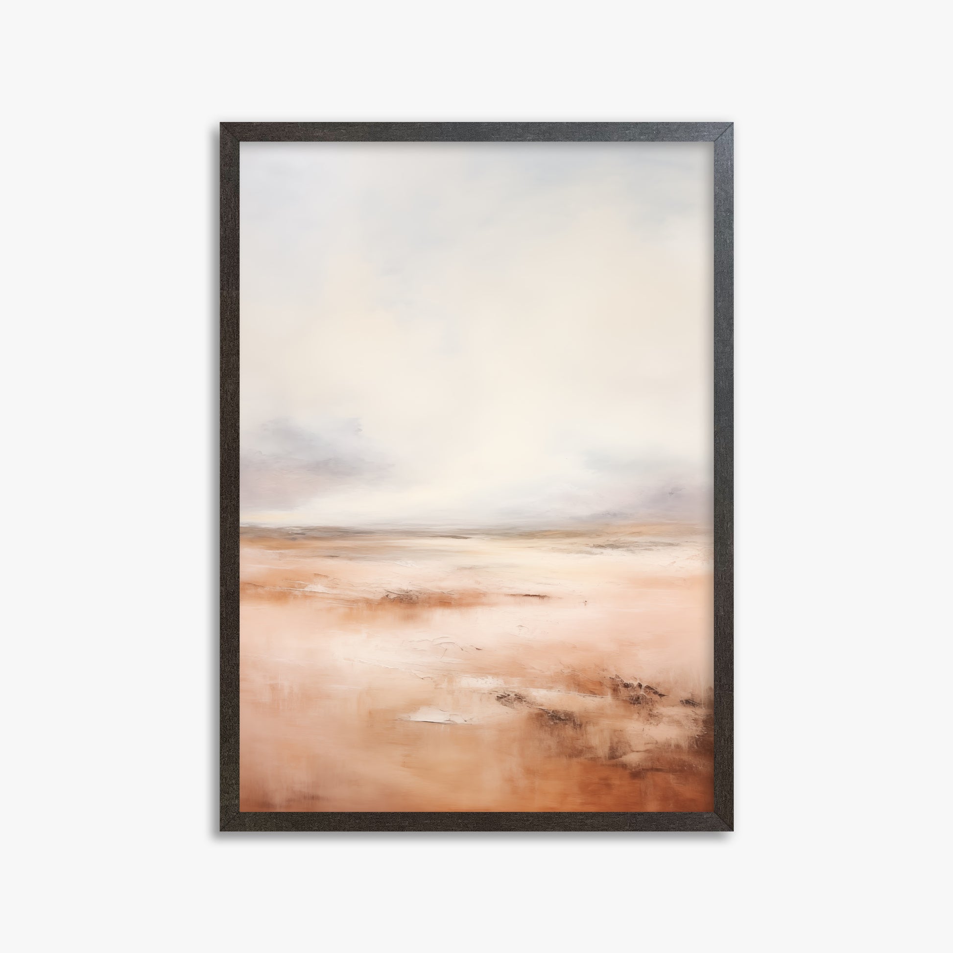 Tranquil Desert Dawn, 50x70cm Framed Poster With Espresso Frame
