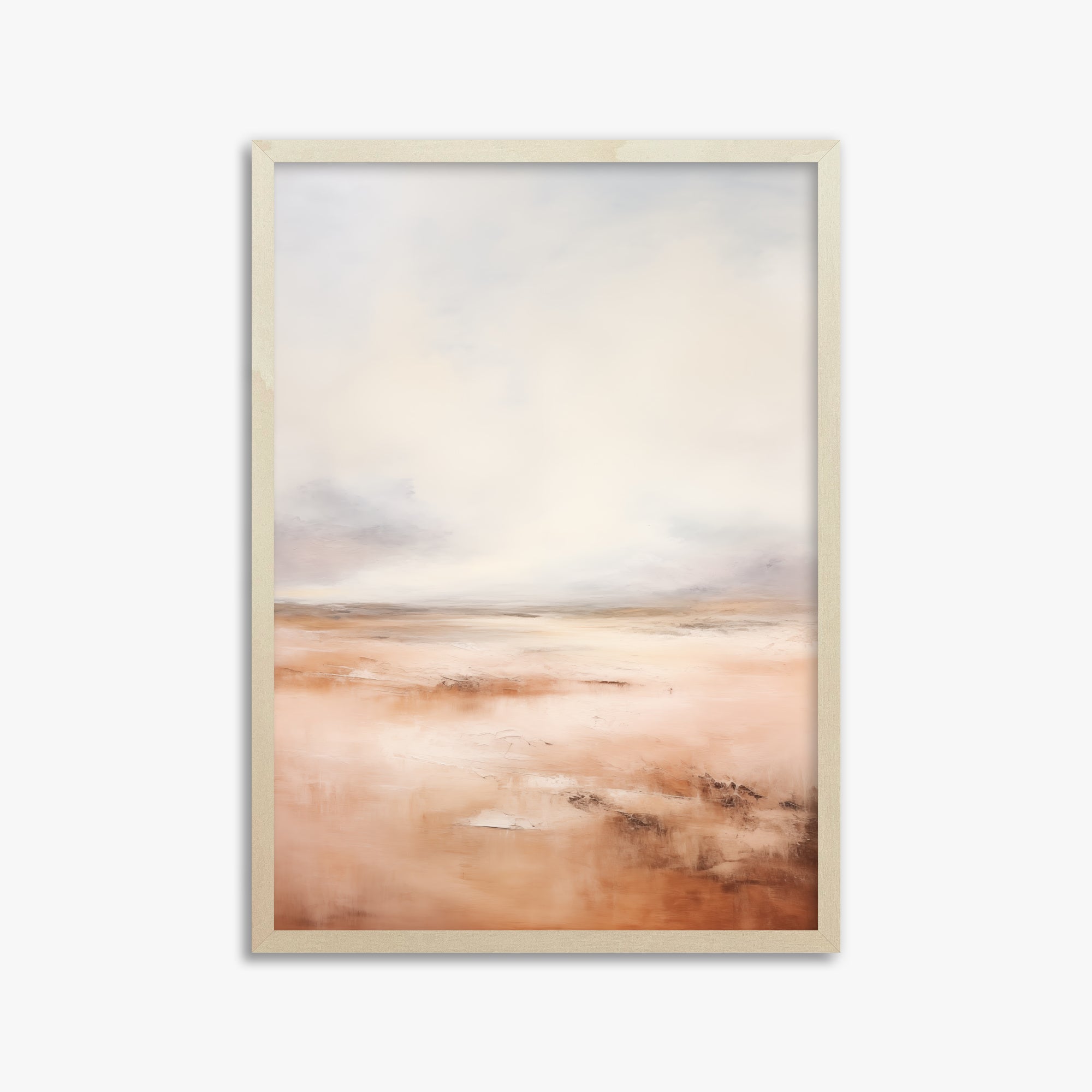 Tranquil Desert Dawn, 50x70cm Framed Poster With Lime Wood Frame