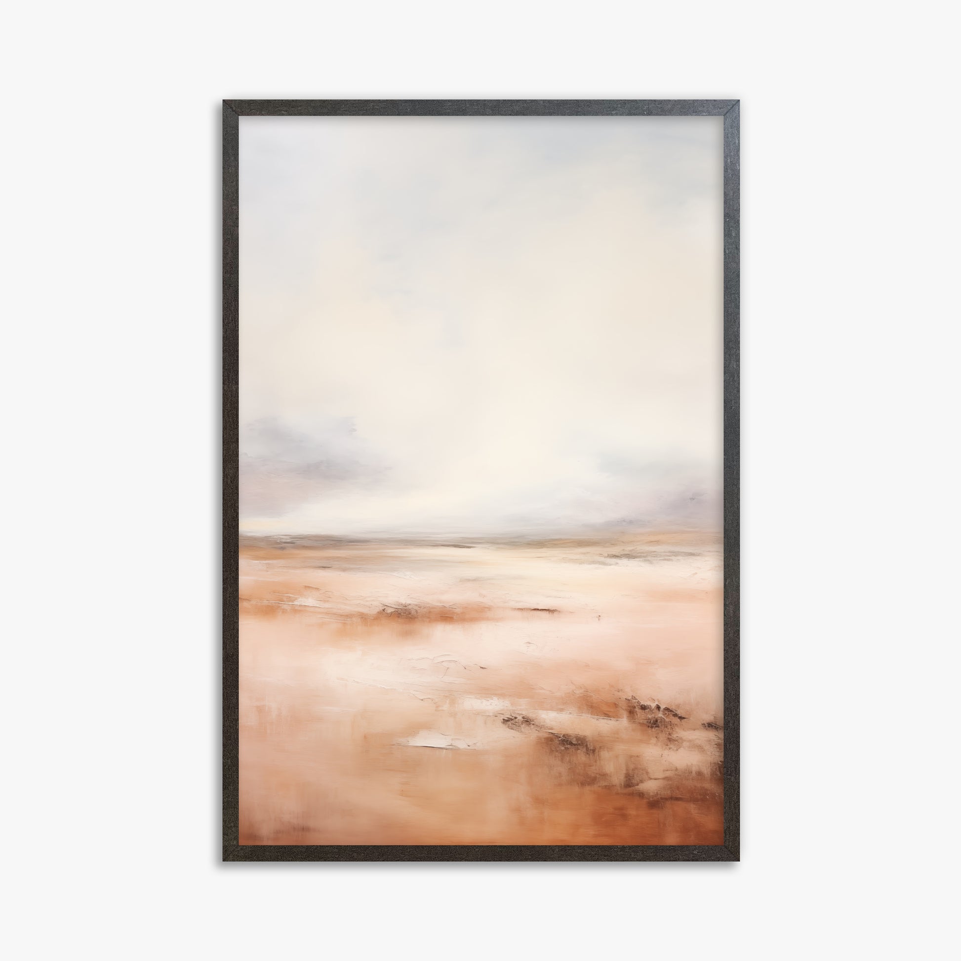 Tranquil Desert Dawn, 61x91cm Framed Poster With Espresso Frame