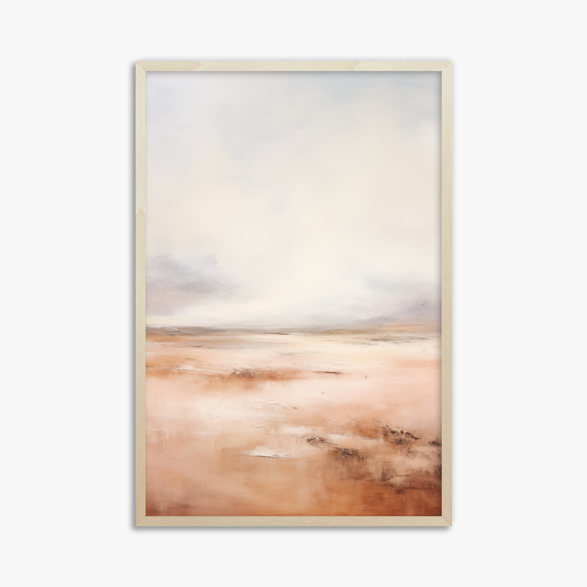 Tranquil Desert Dawn, 61x91cm Framed Poster With Lime Wood Frame