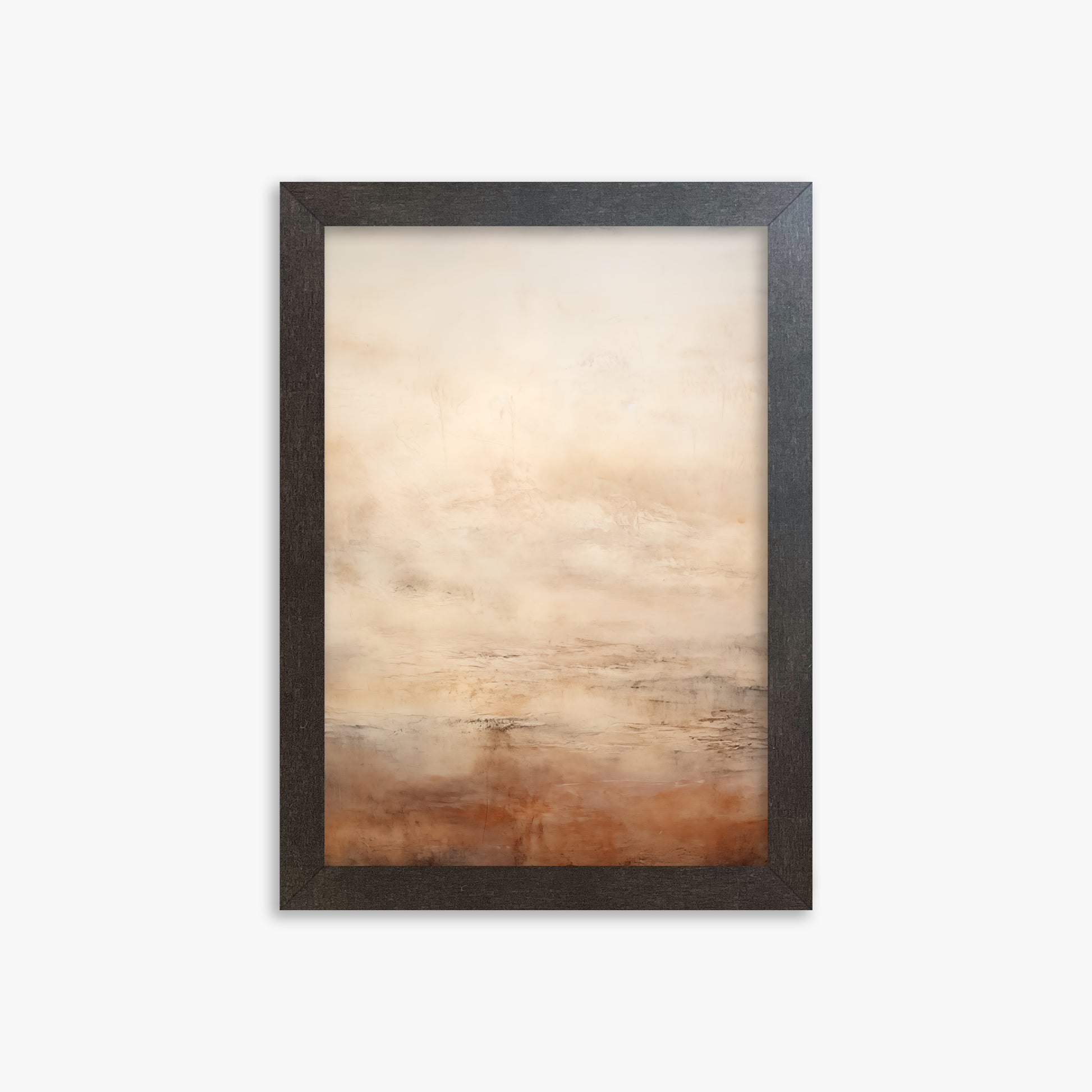 Silent Expanse, 21x30cm Framed Poster With Espresso Frame