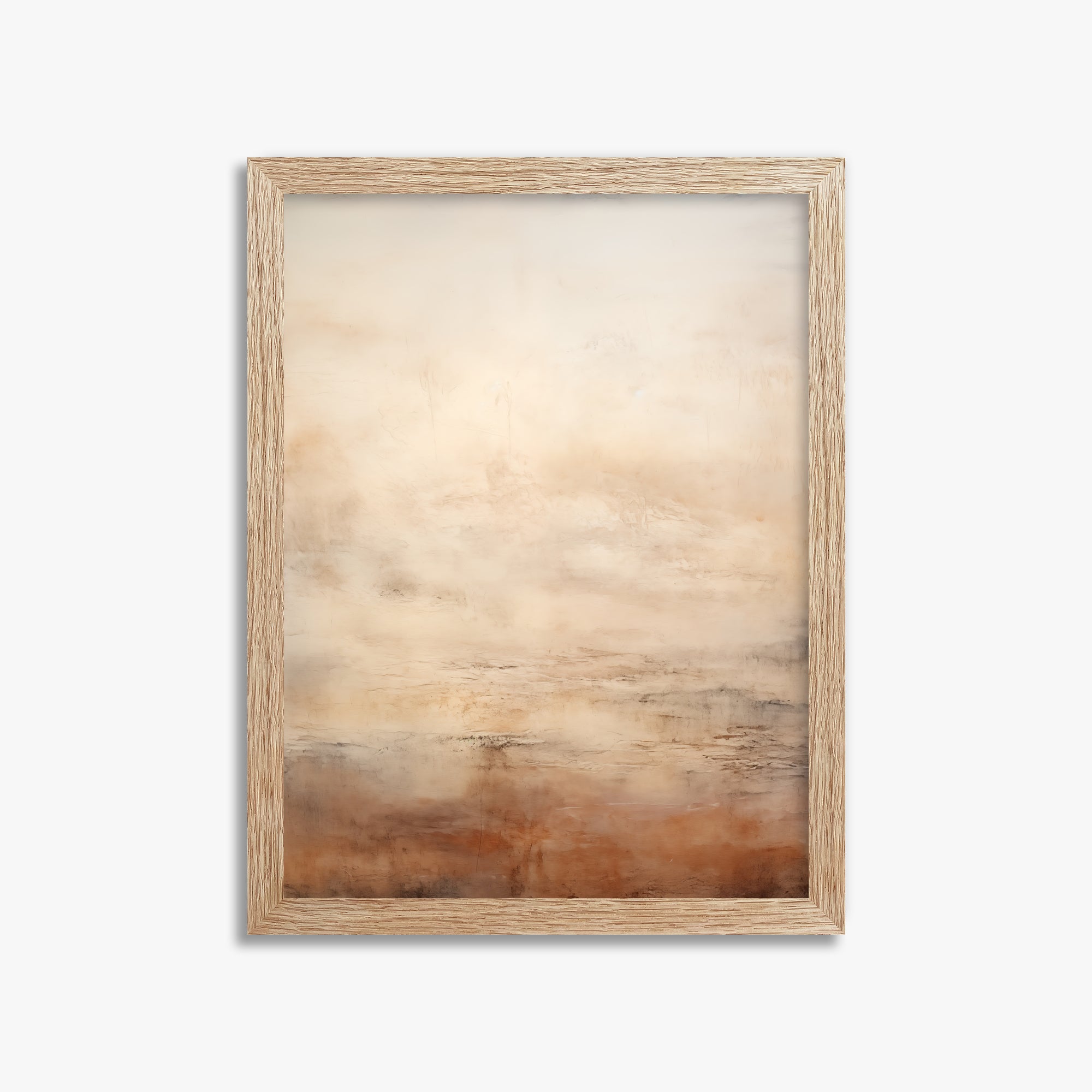 Silent Expanse, 30x40cm Framed Poster With Raw Oak Frame