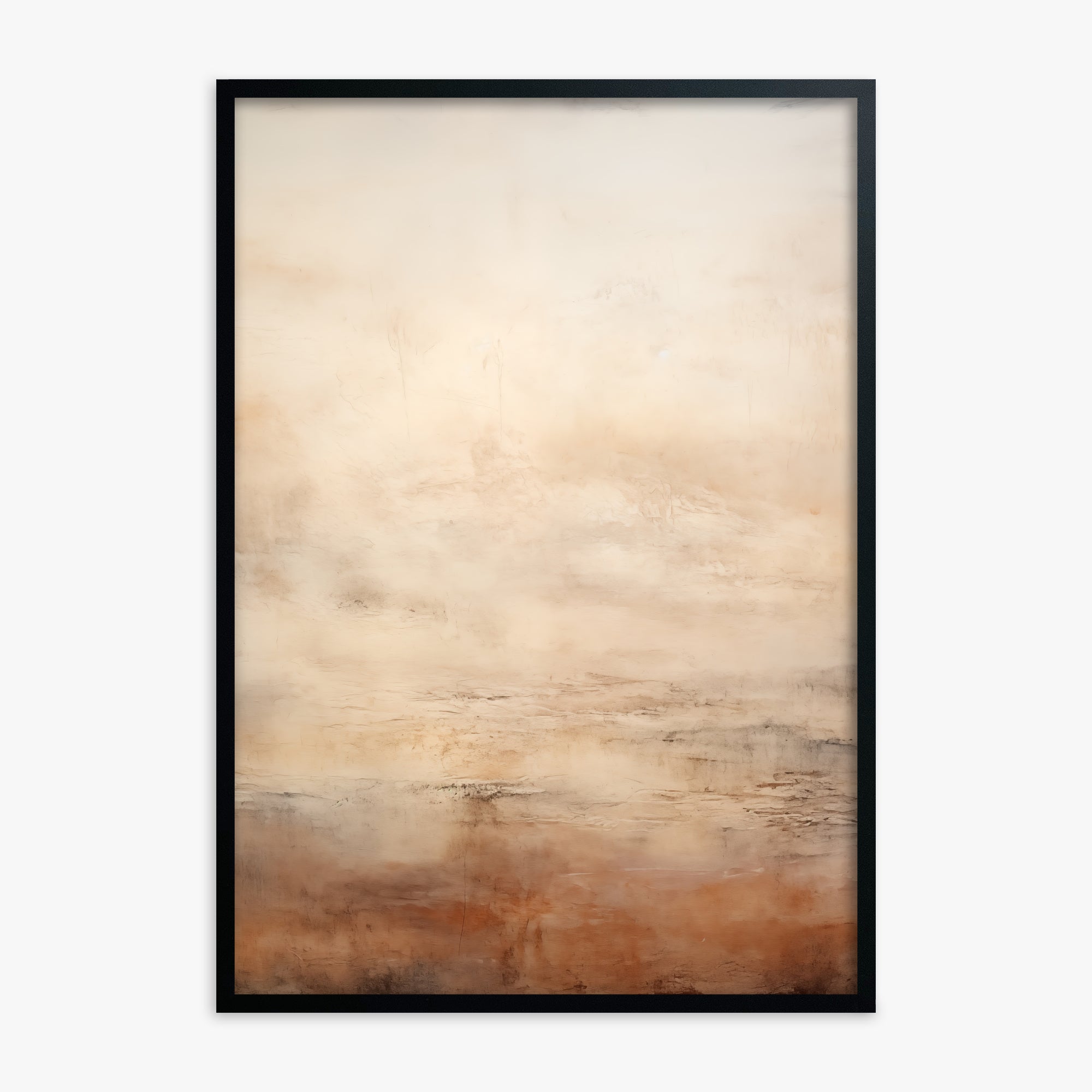 Silent Expanse, Black Framed Poster With Black Frame