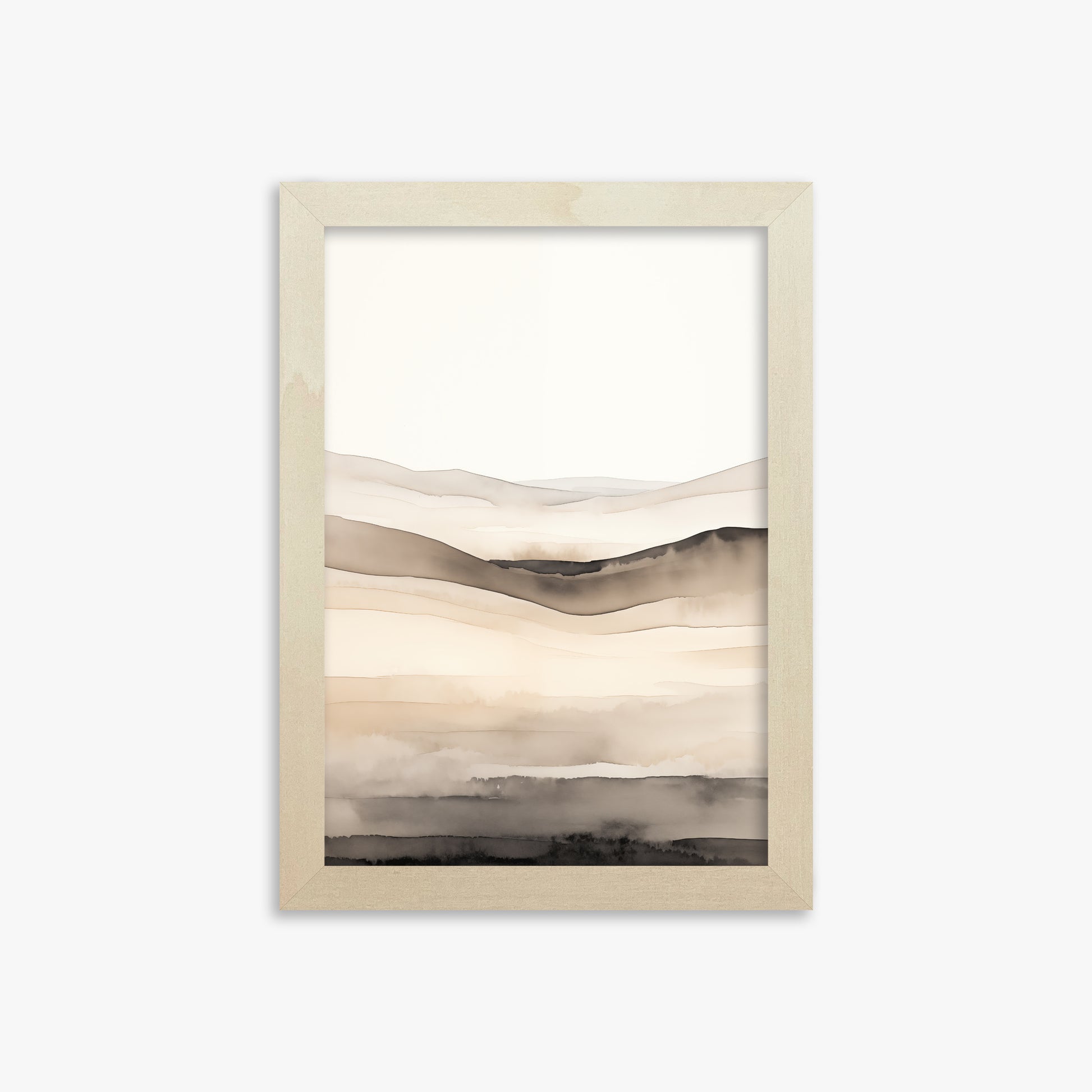 Horizonal Echo, 21x30cm Framed Poster With Lime Wood Frame