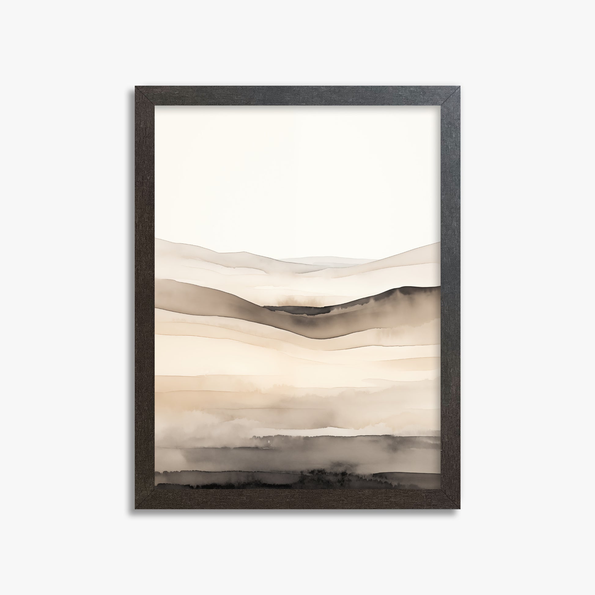 Horizonal Echo, 30x40cm Framed Poster With Espresso Frame