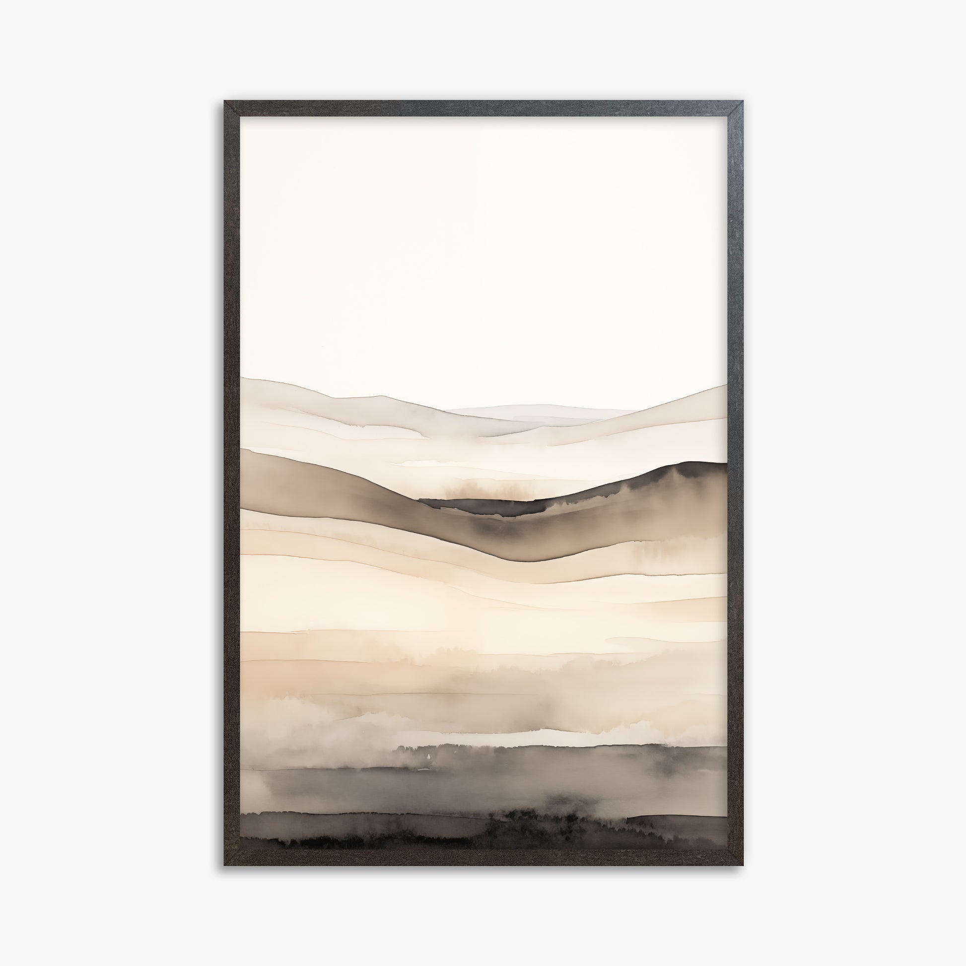 Horizonal Echo, 61x91cm Framed Poster With Espresso Frame