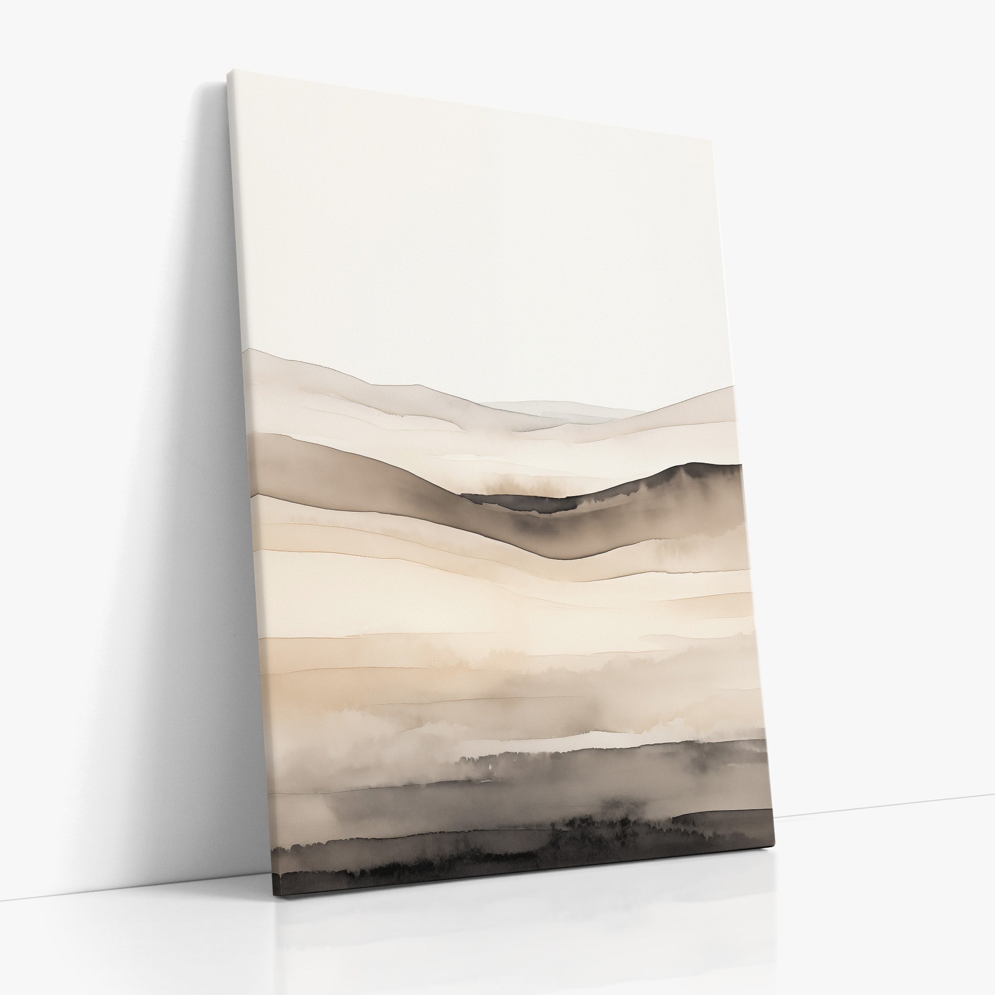 Horizonal Echo, 70x100cm Satin Canvas Poster Left Angle