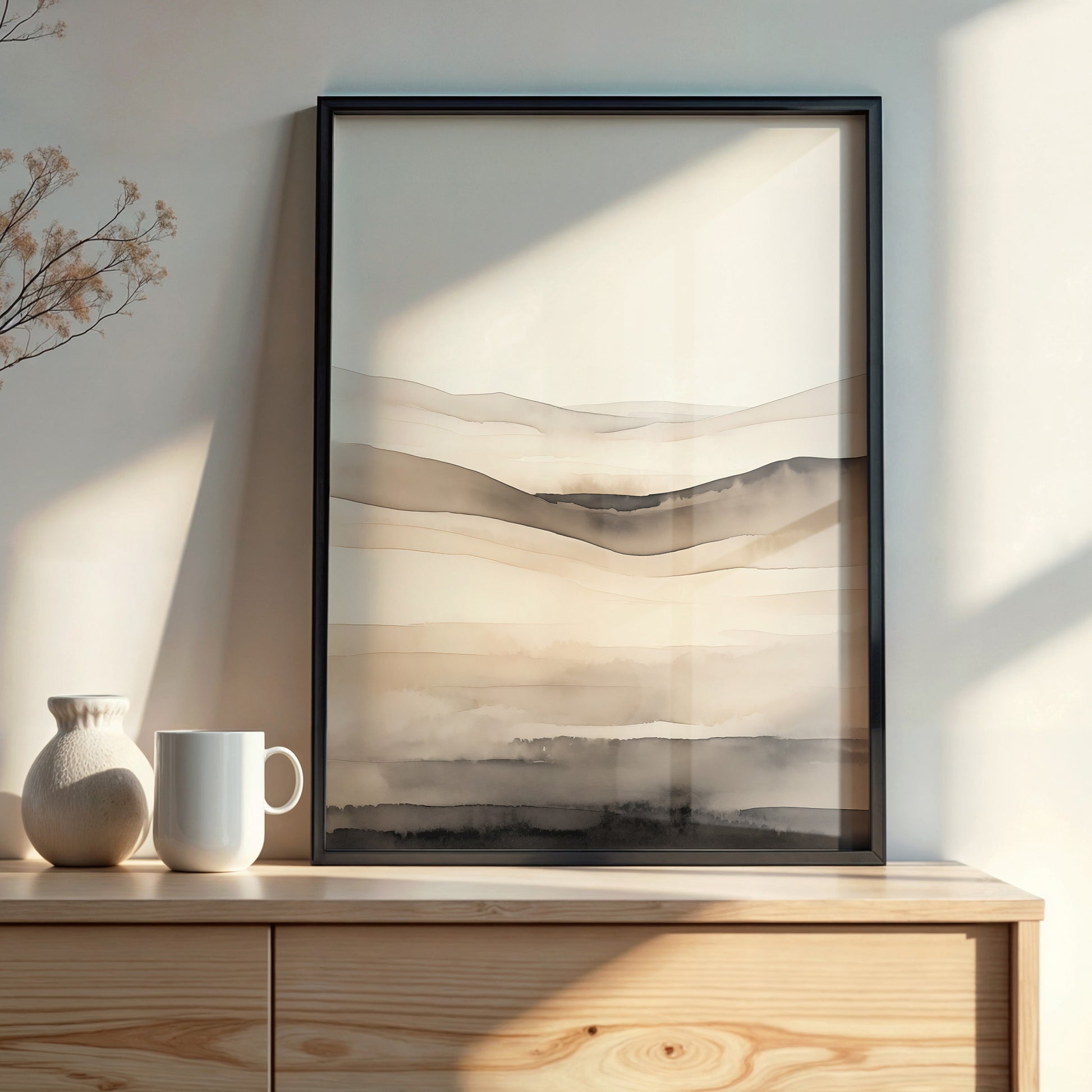 Design Concept No. 22 for Horizonal Echo Modern Poster Art