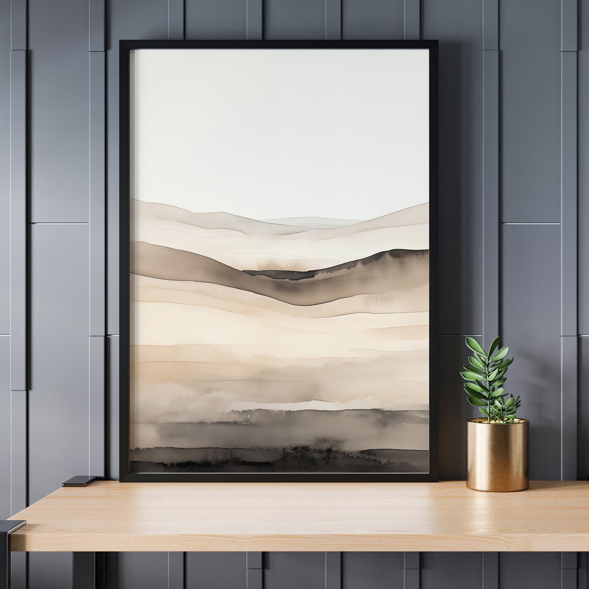 Design Concept No. 24 for Horizonal Echo Modern Poster Art