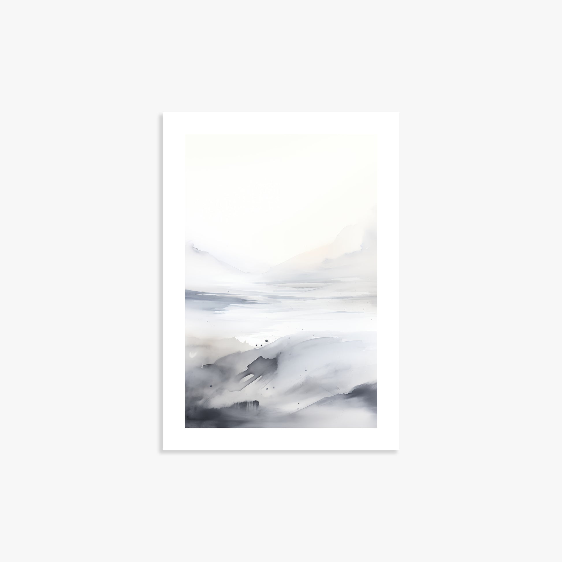 Misty Horizon Whisper, 21x30cm Poster Unframed