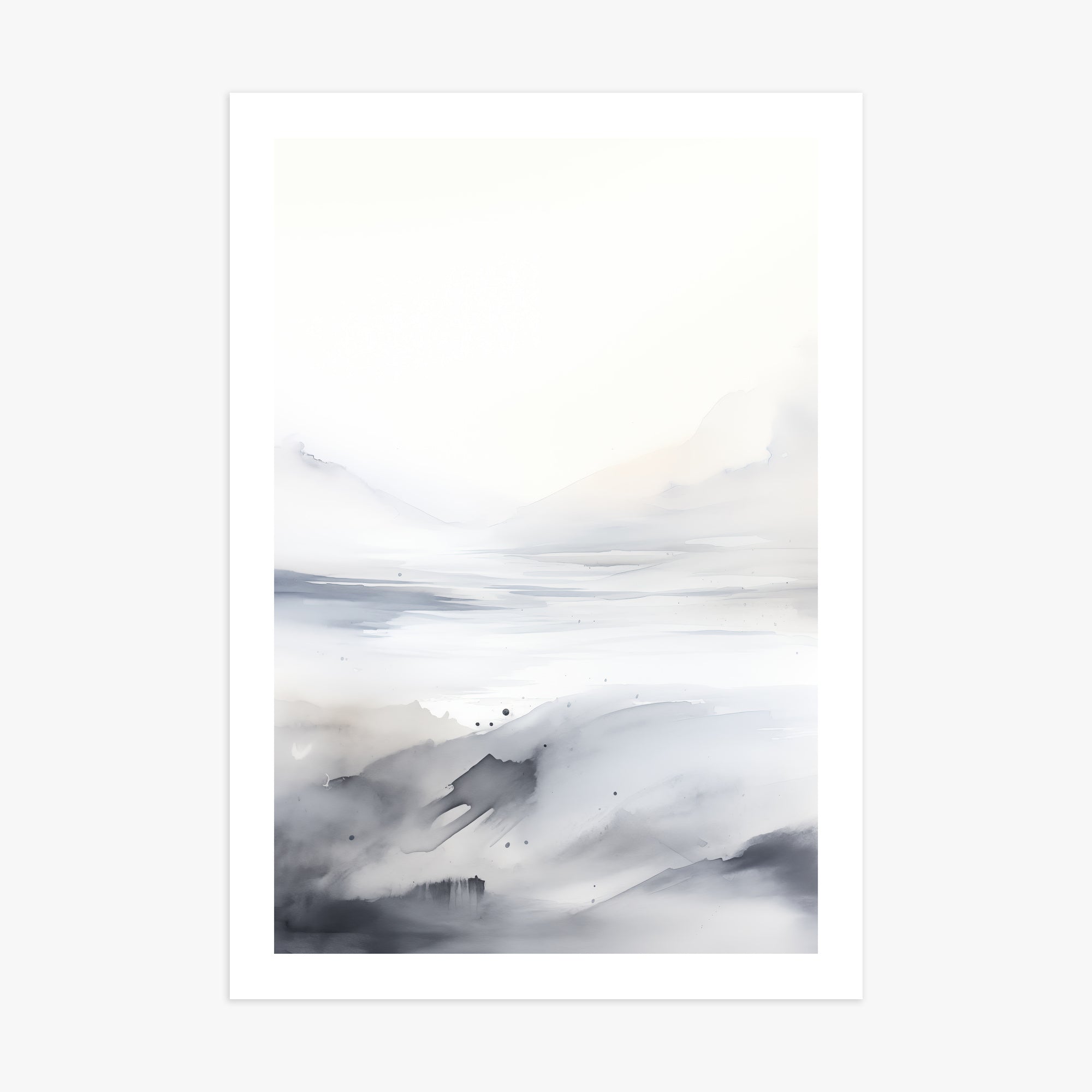 Misty Horizon Whisper, 70x100cm Poster Unframed