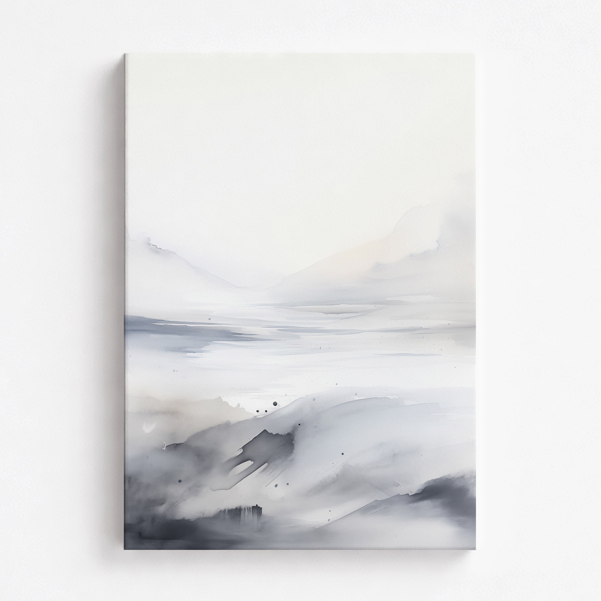 Misty Horizon Whisper, 70x100cm Satin Canvas Poster