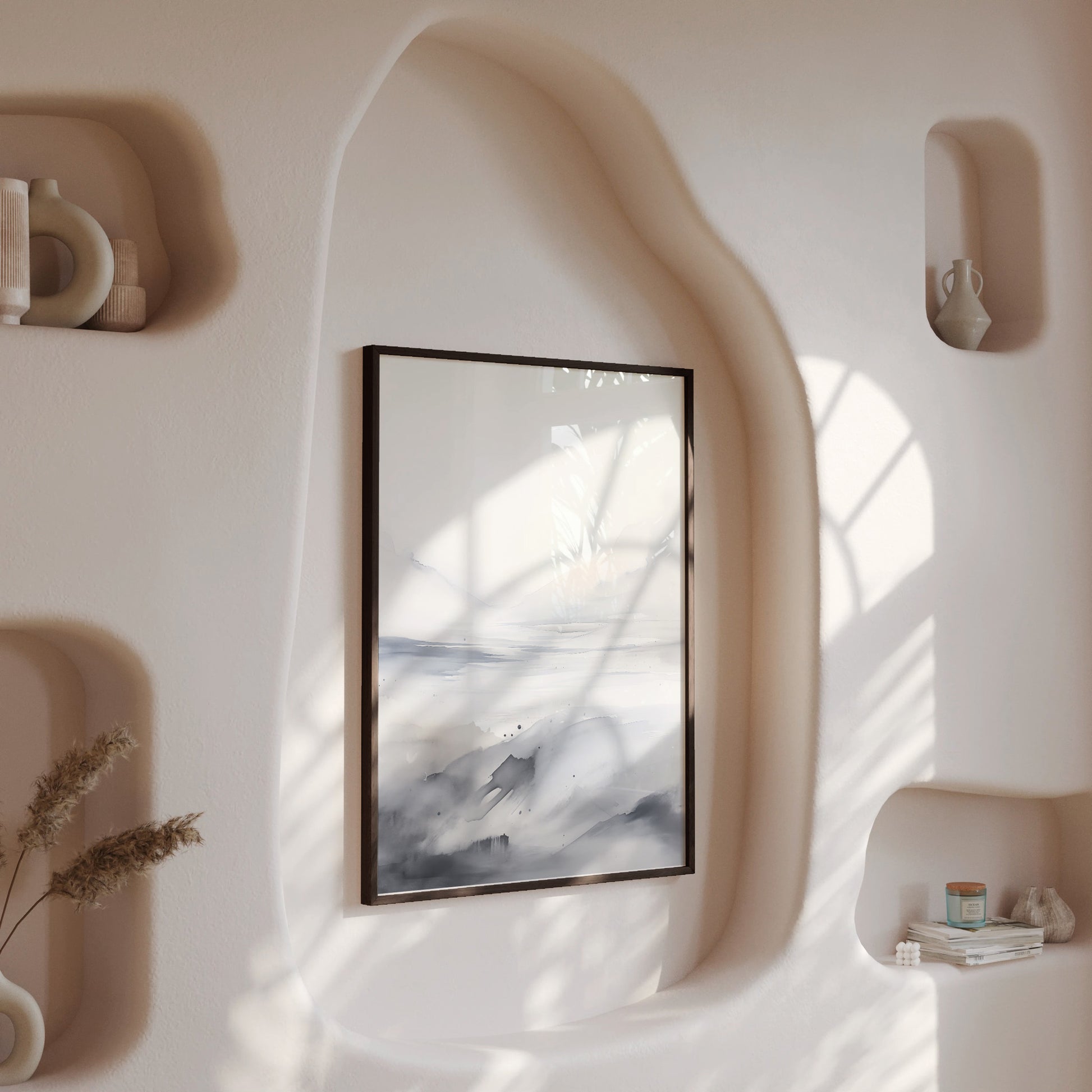 Design Concept No. 13 for Misty Horizon Whisper Modern Poster Art