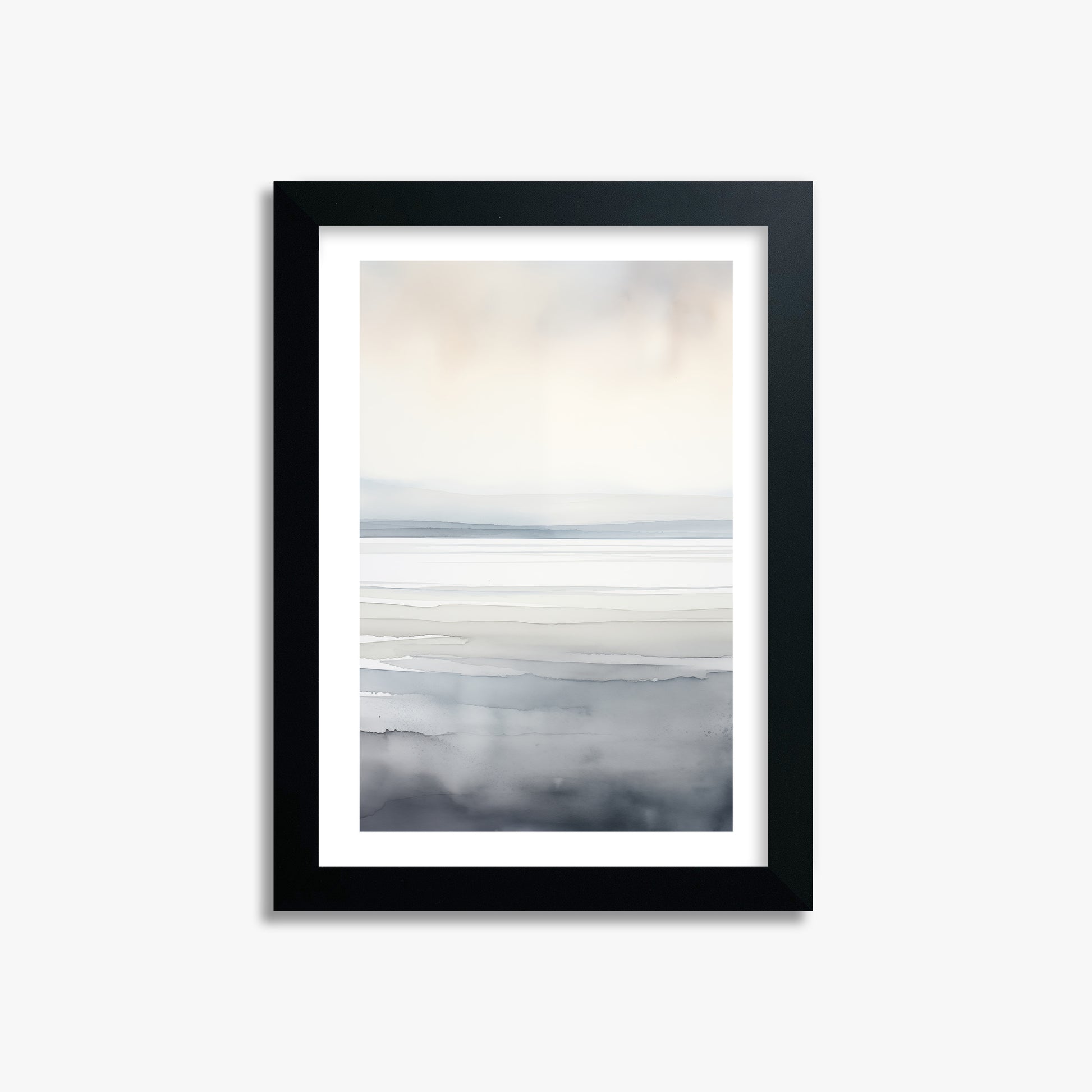 Whisper Beach, 21x30cm Framed Poster With Black Frame