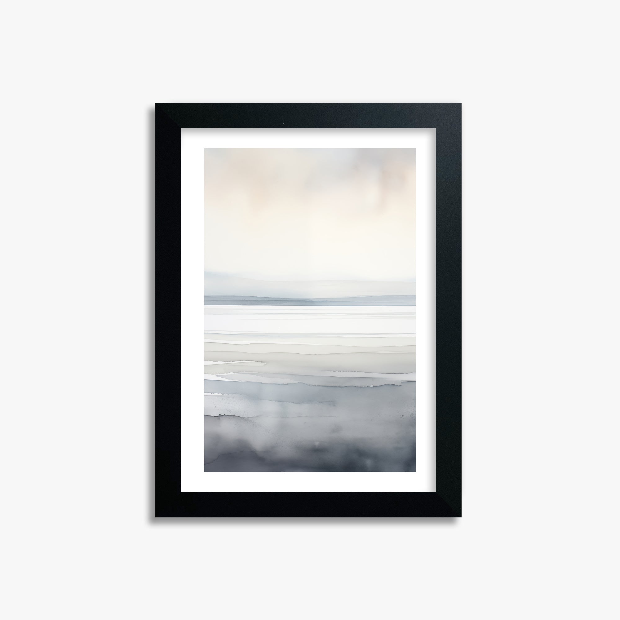 Whisper Beach, 21x30cm Framed Poster With Black Frame