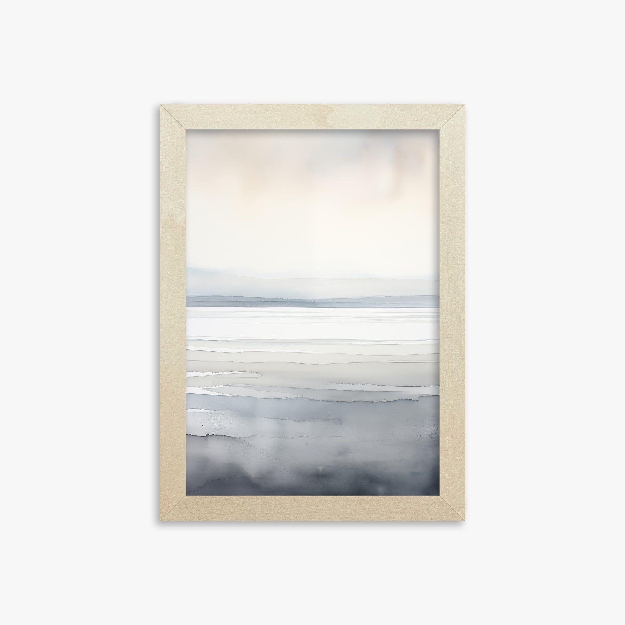 Whisper Beach, 21x30cm Framed Poster With Lime Wood Frame