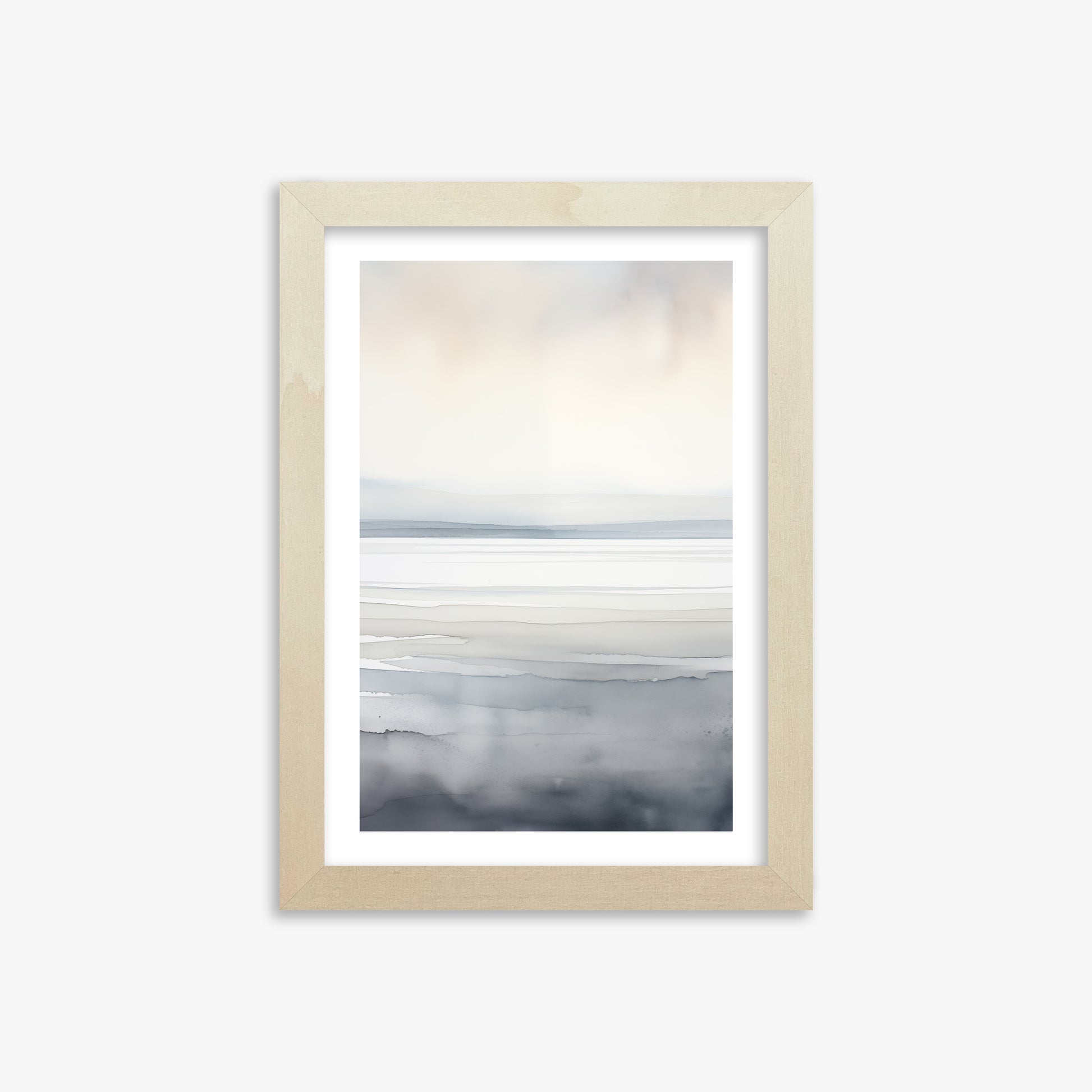 Whisper Beach, 21x30cm Framed Poster With Lime Wood Frame