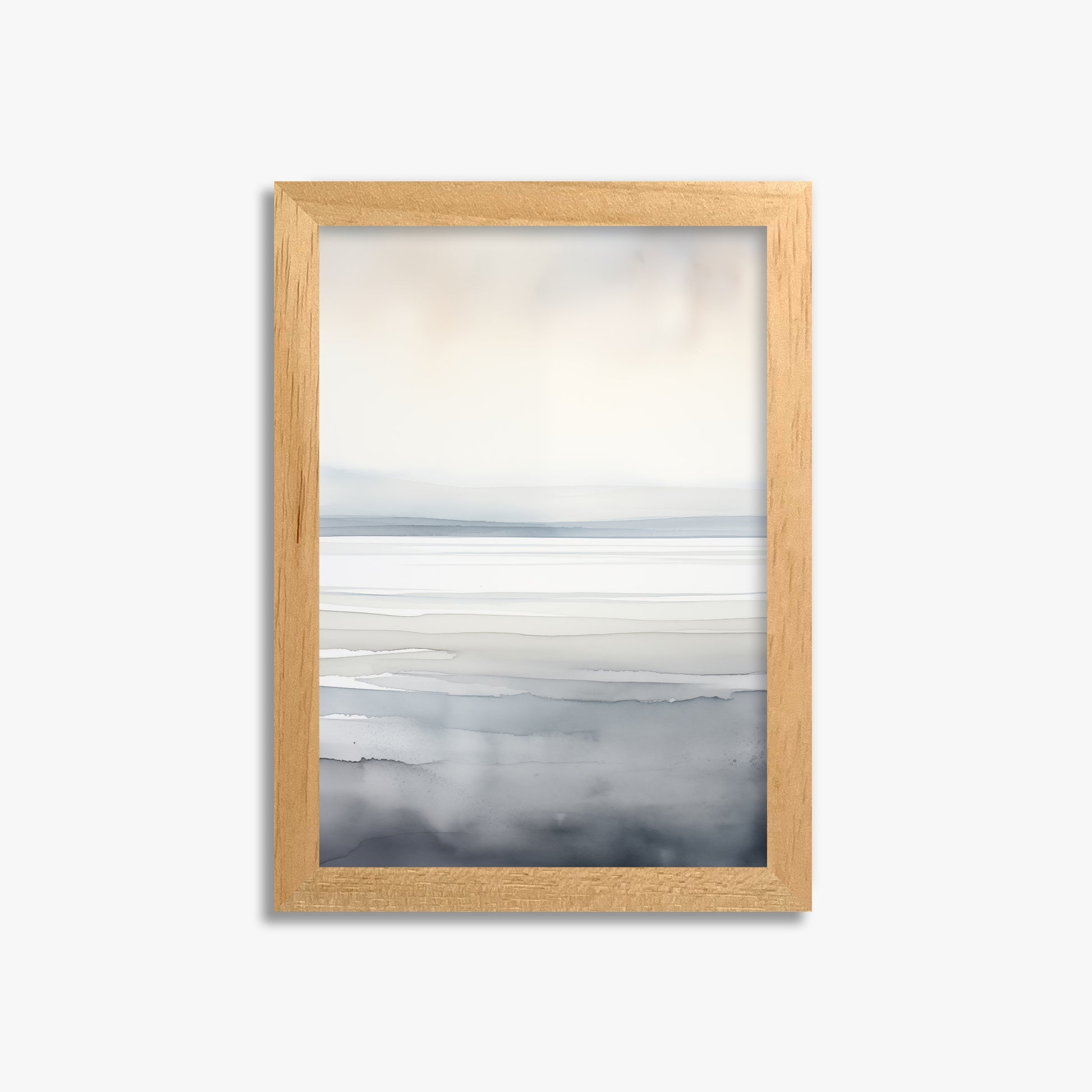 Whisper Beach, 21x30cm Framed Poster With Oak Frame