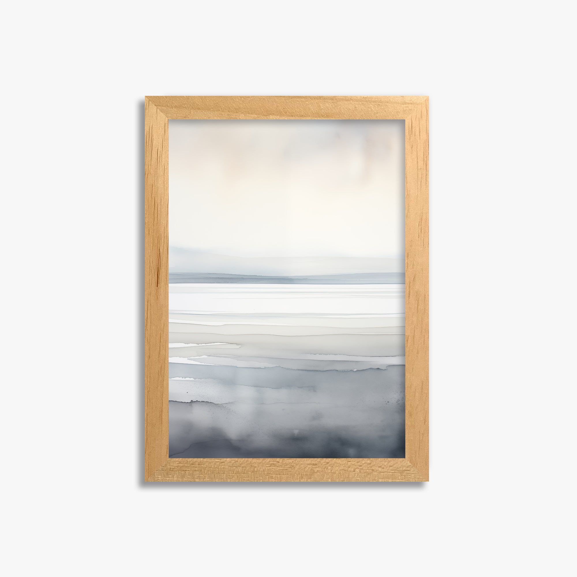 Whisper Beach, 21x30cm Framed Poster With Oak Frame