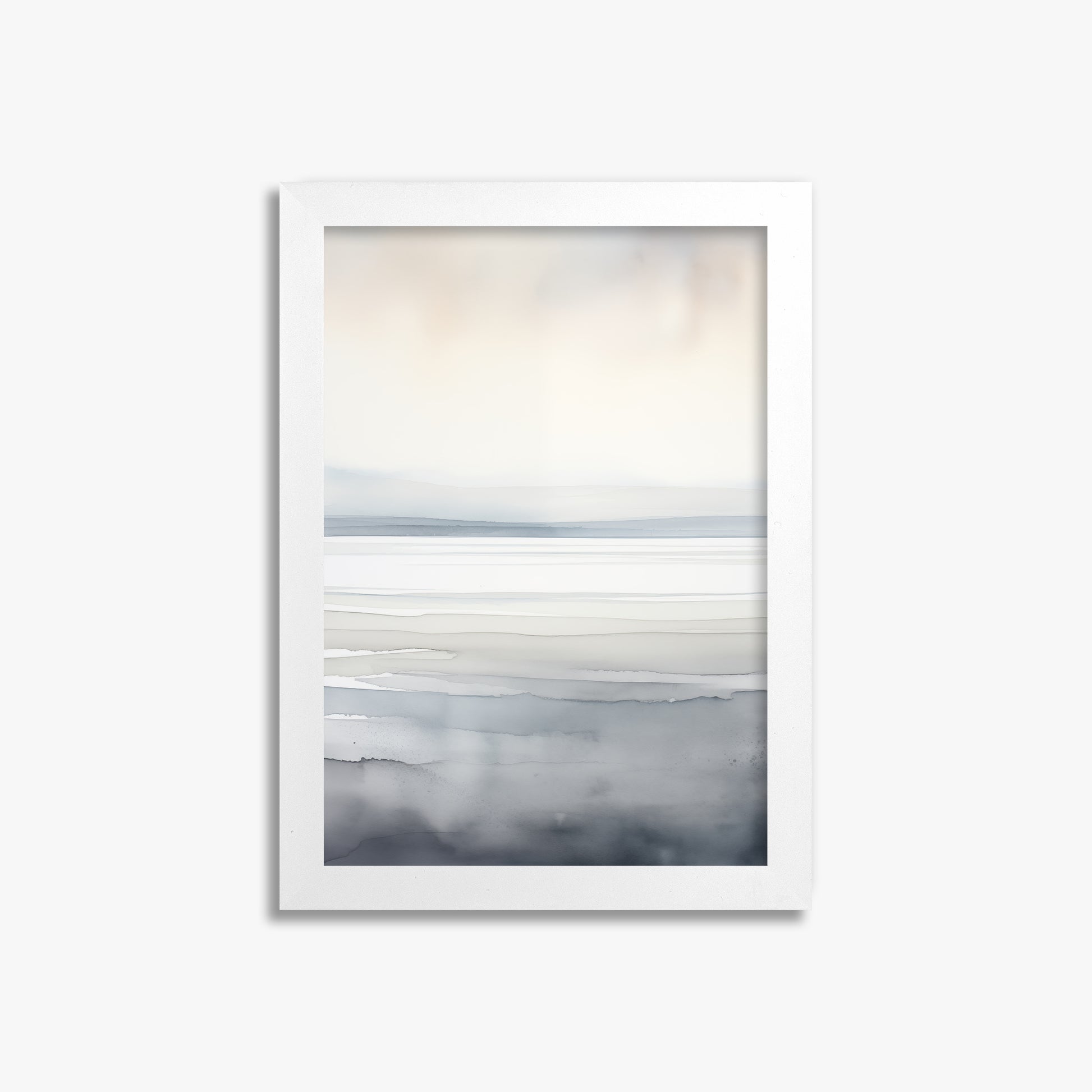 Whisper Beach, 21x30cm Framed Poster With White Frame
