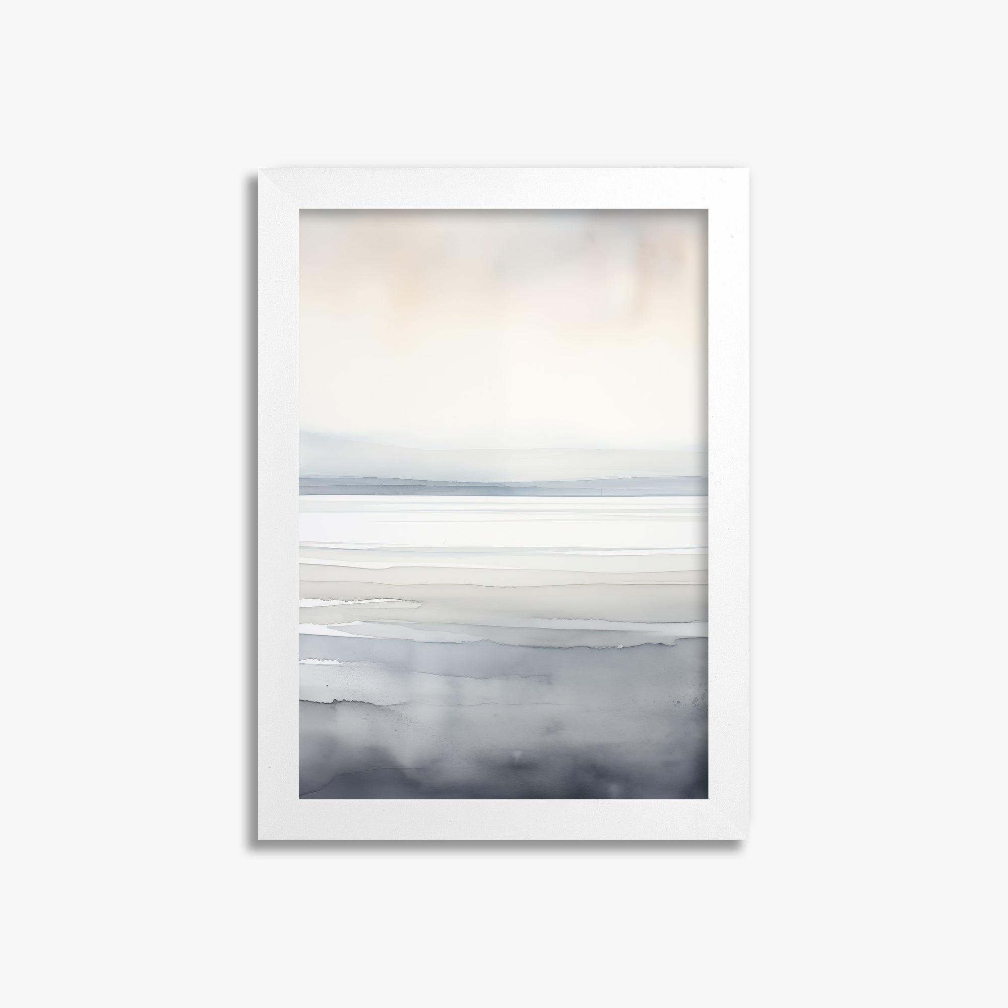 Whisper Beach, 21x30cm Framed Poster With White Frame