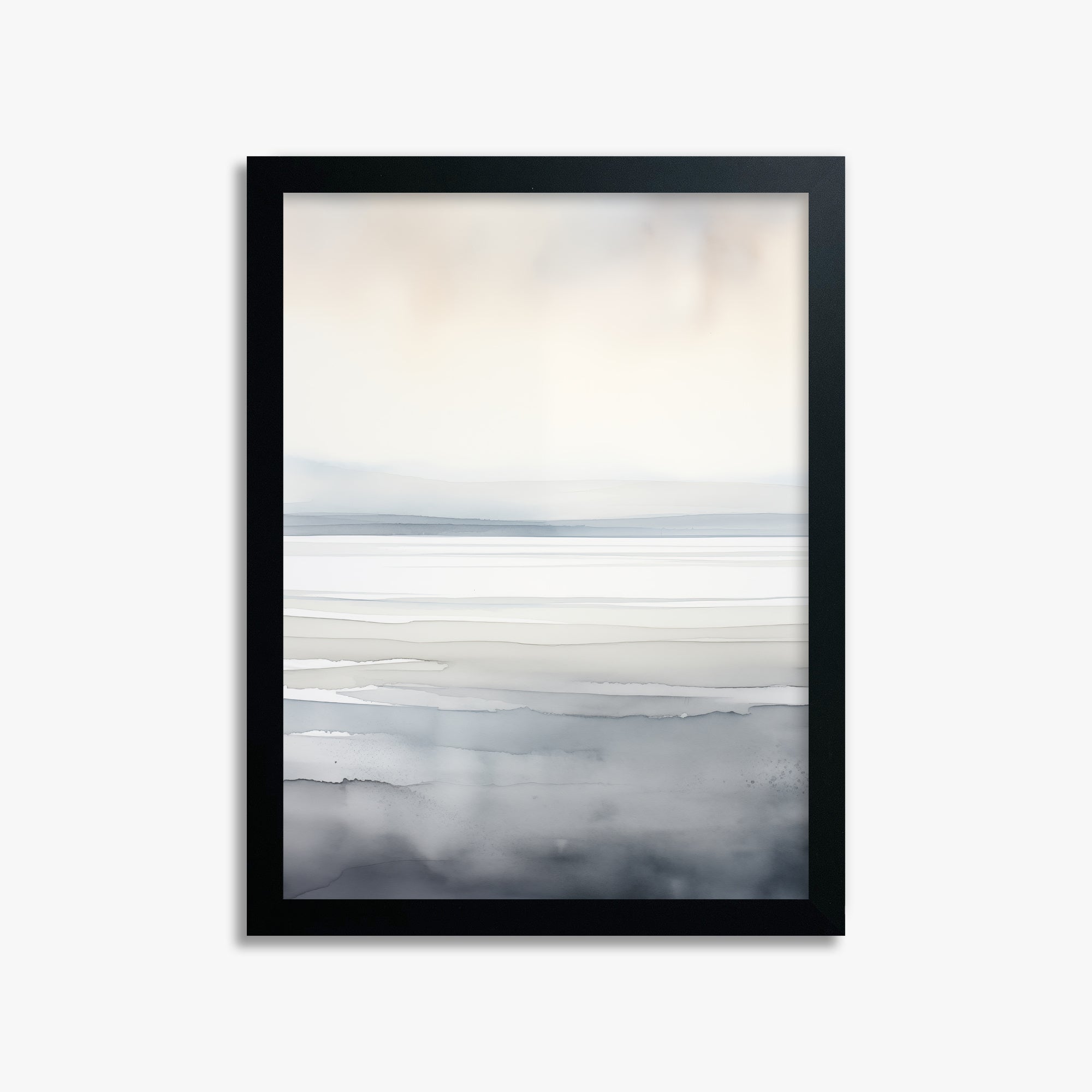 Whisper Beach, 30x40cm Framed Poster With Black Frame