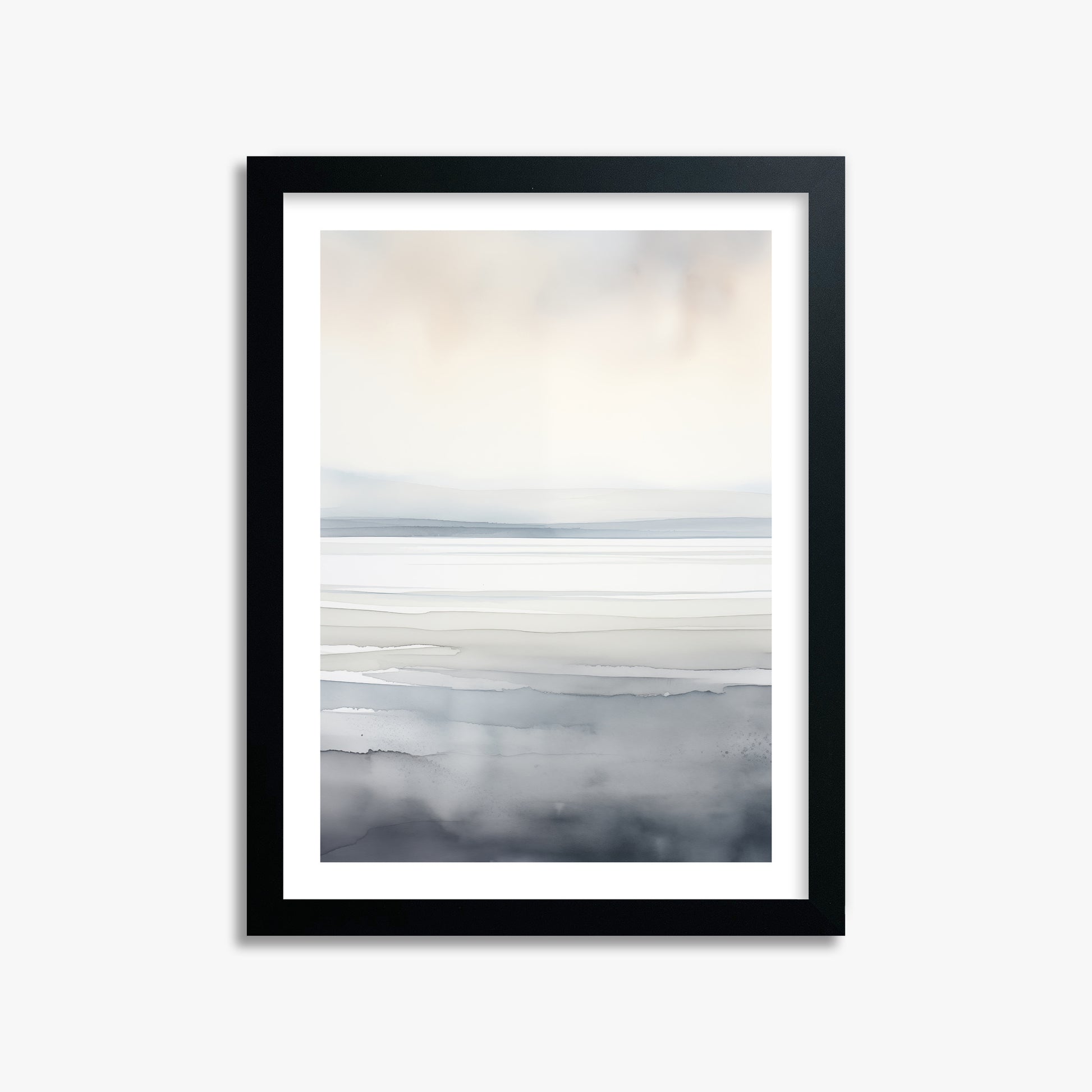 Whisper Beach, 30x40cm Framed Poster With Black Frame
